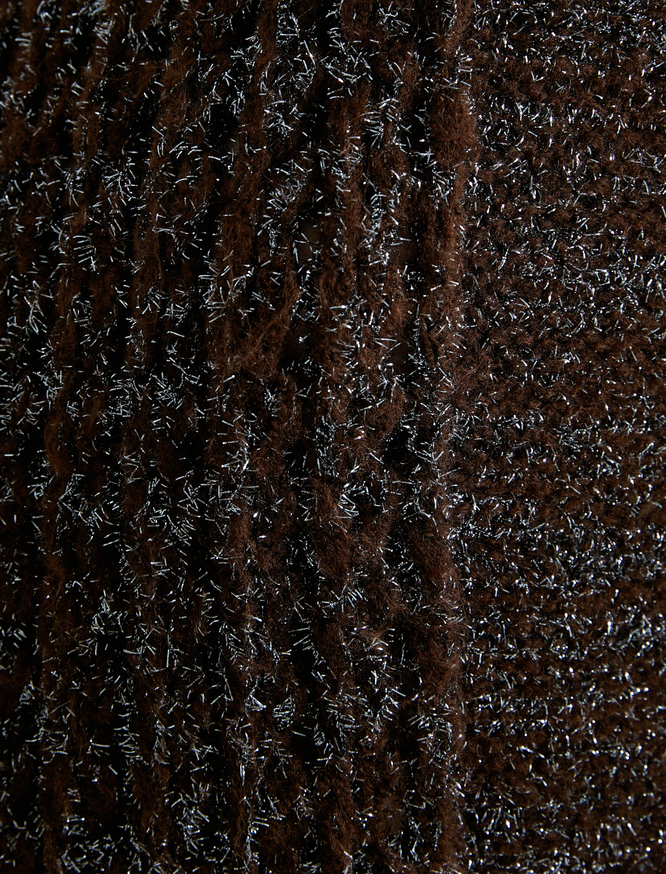   Koton X Şahika Ercümen - Simli Balıkçı Yaka Örgü Süveter