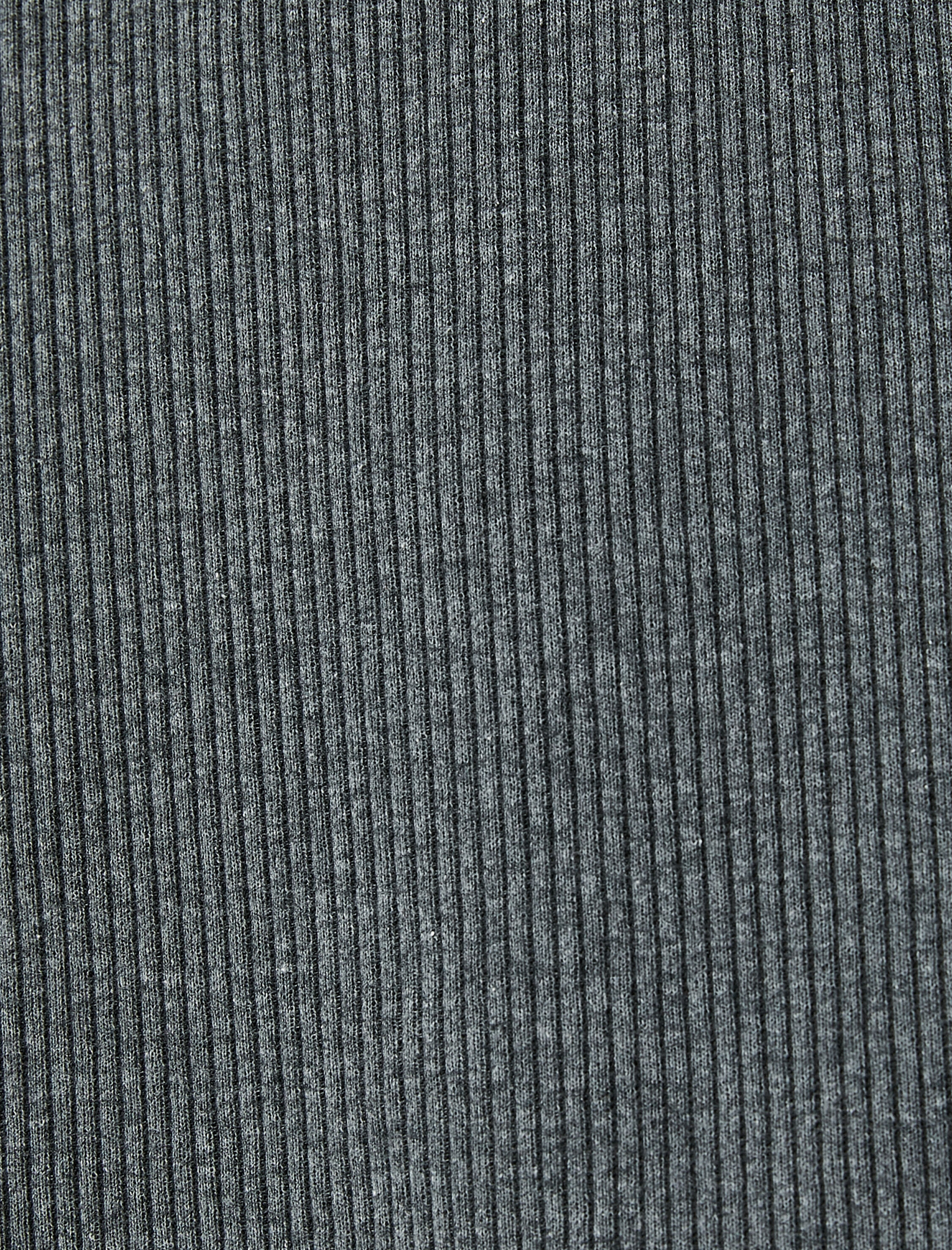   Basic Kazak Bisiklet Yaka Dokulu Uzun Kollu