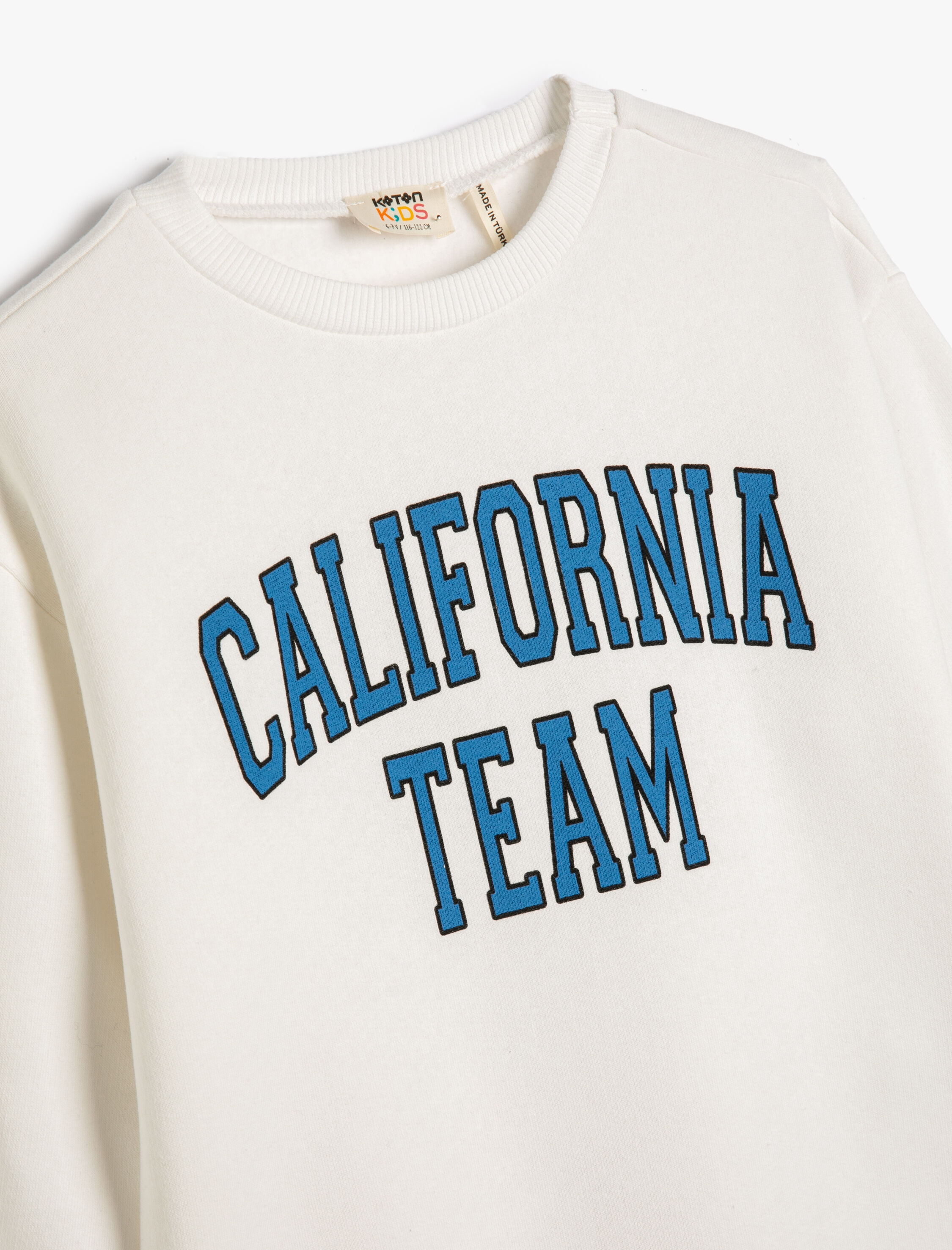  Erkek Çocuk Sweatshirt Uzun Kollu Bisiklet Yaka Baskı Detaylı