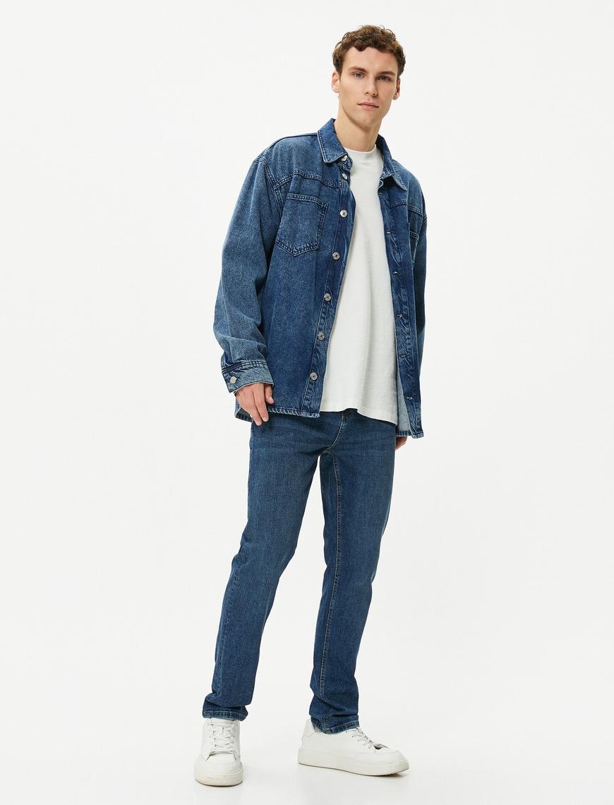   Slim Fit Kot Pantolon - Brad Jean