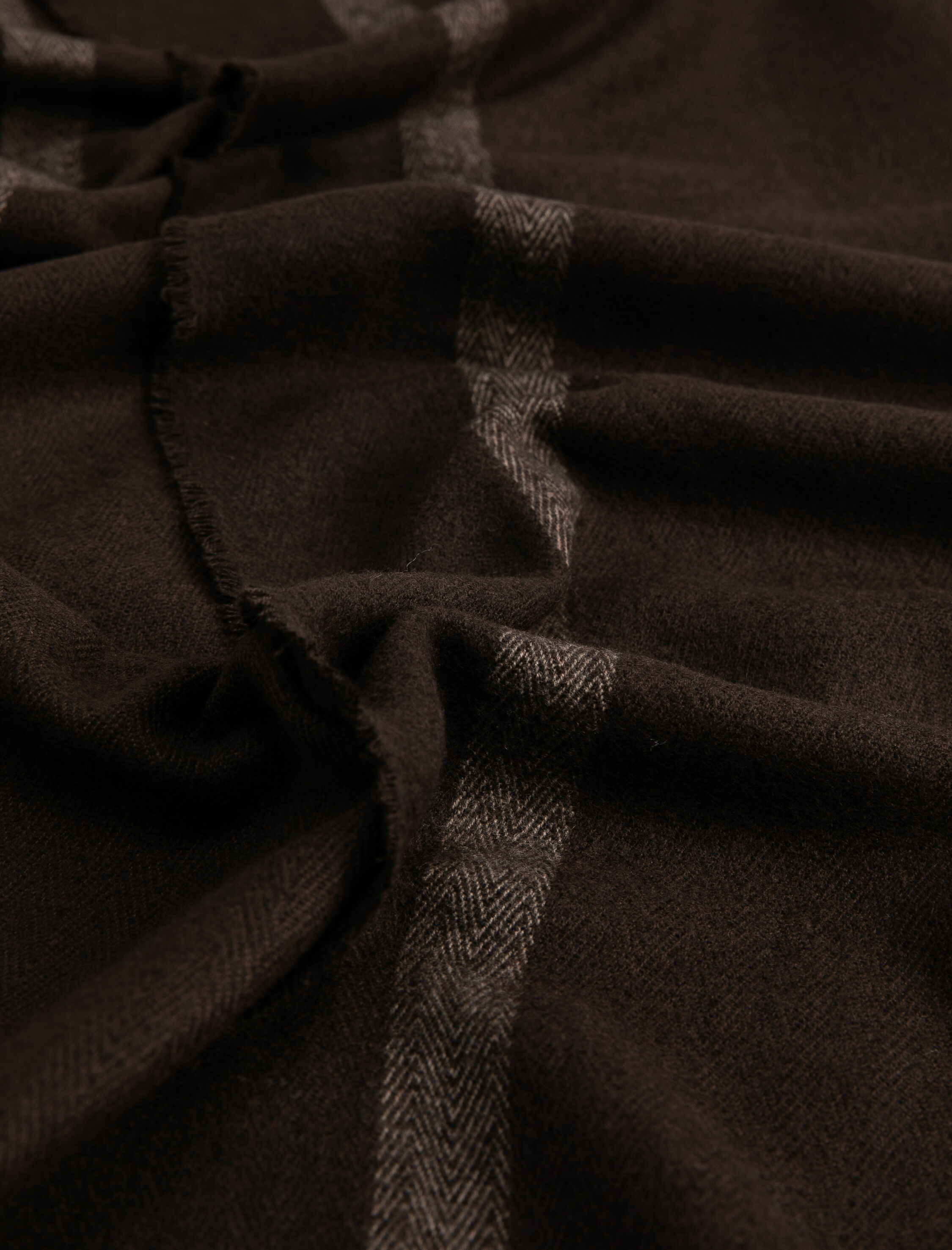  Erkek Çizgili Atkı Püskül Detaylı