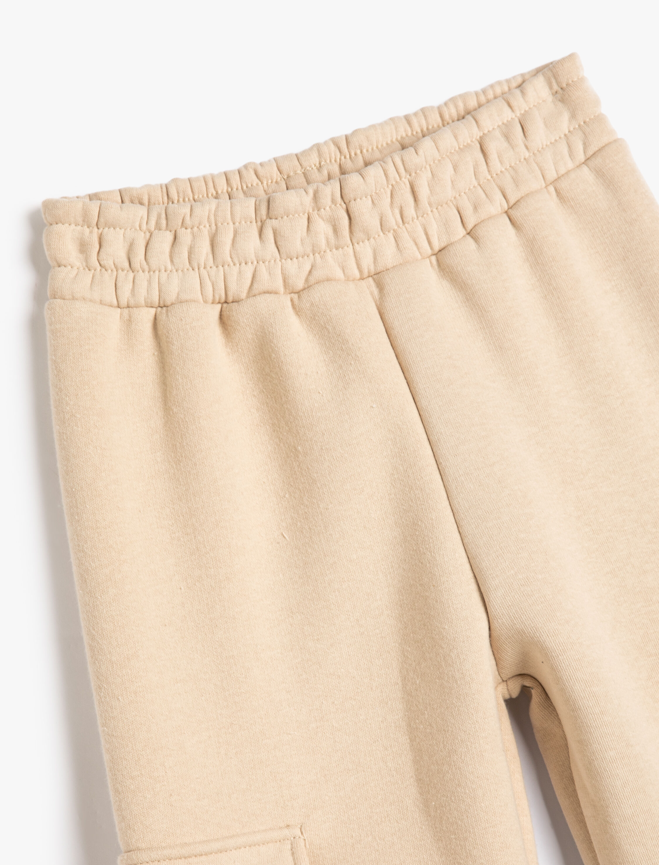  Kız Çocuk Basic Jogger Eşofman Altı Cep Detaylı Beli Lastikli Şardonlu
