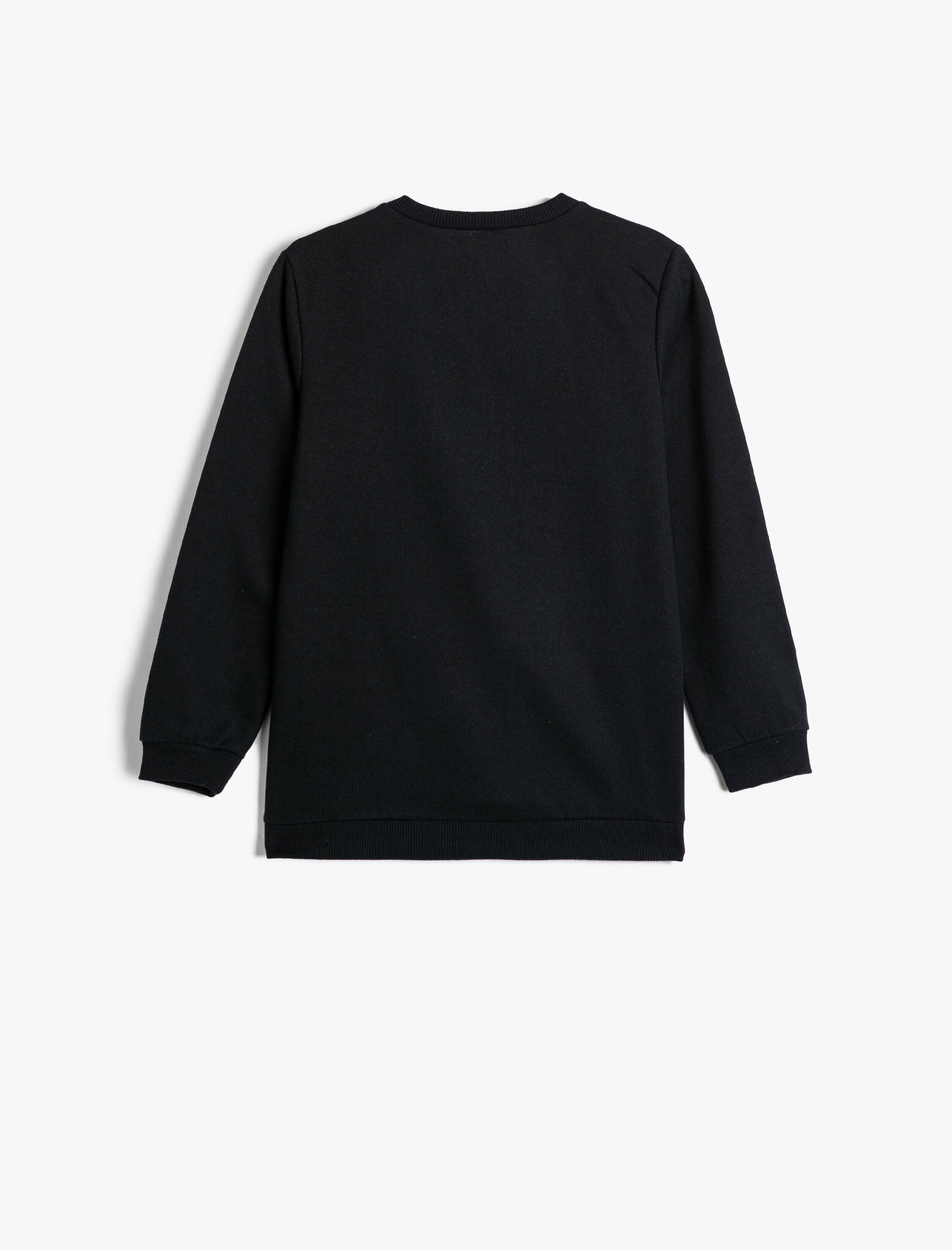  Erkek Çocuk Sweatshirt Uzun Kollu Bisiklet Yaka Slogan Temalı Baskı Detaylı Şardonlu