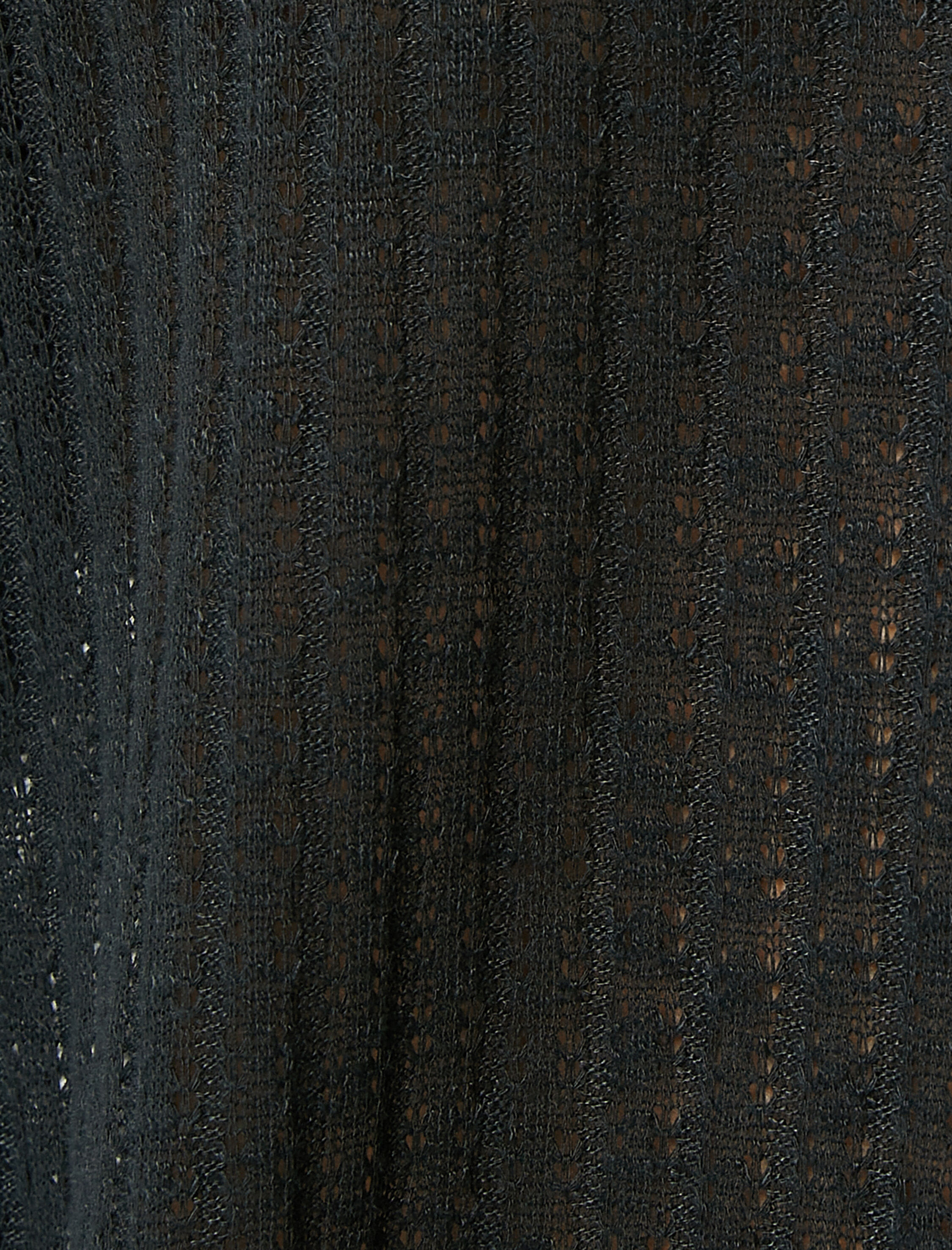   Basic Kazak Relax Fit Dokulu Bisiklet Yaka Uzun Kollu