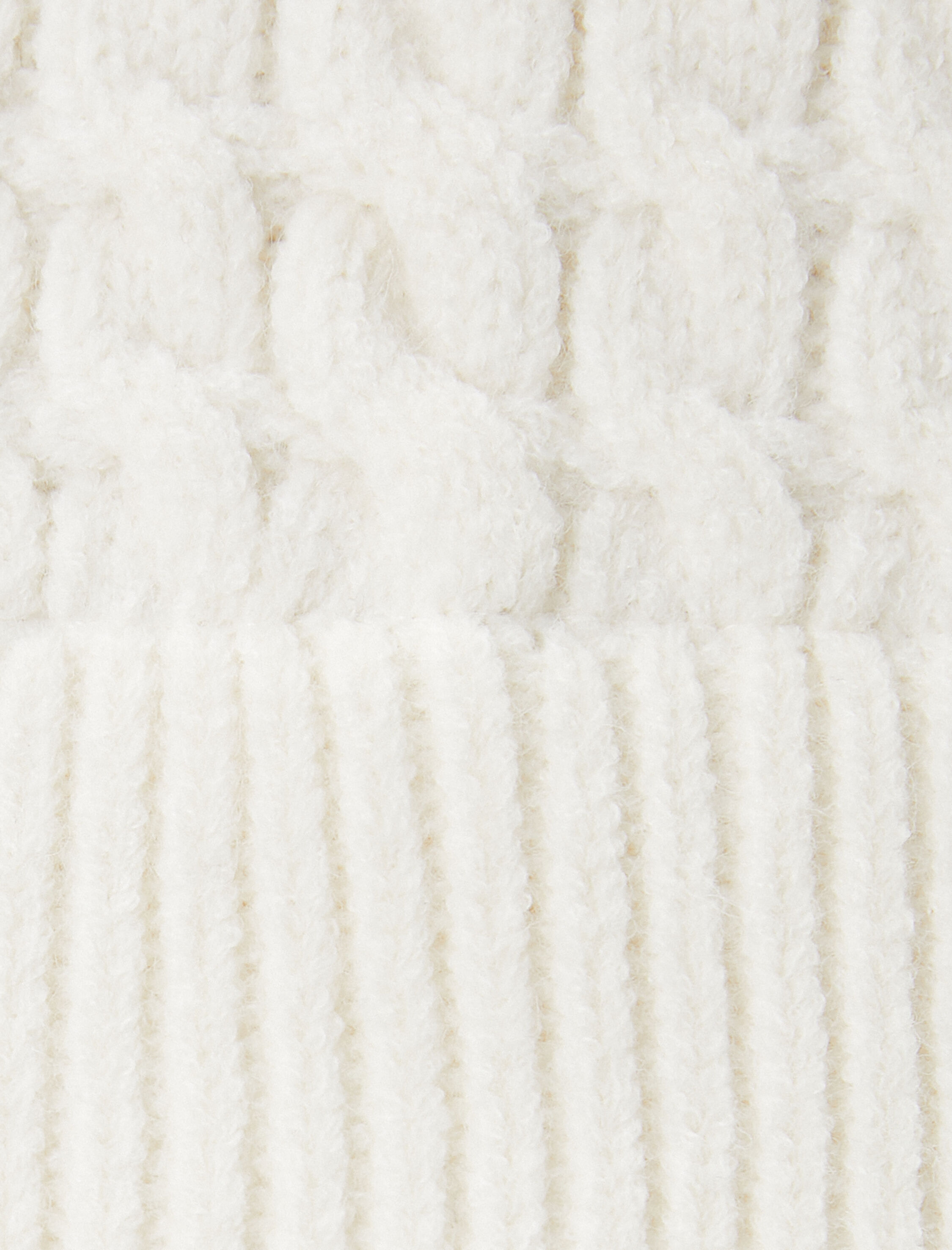   Triko Süveter Detaylı Tunik Çift Kumaş Uzun Kollu Yuvarlak Yaka