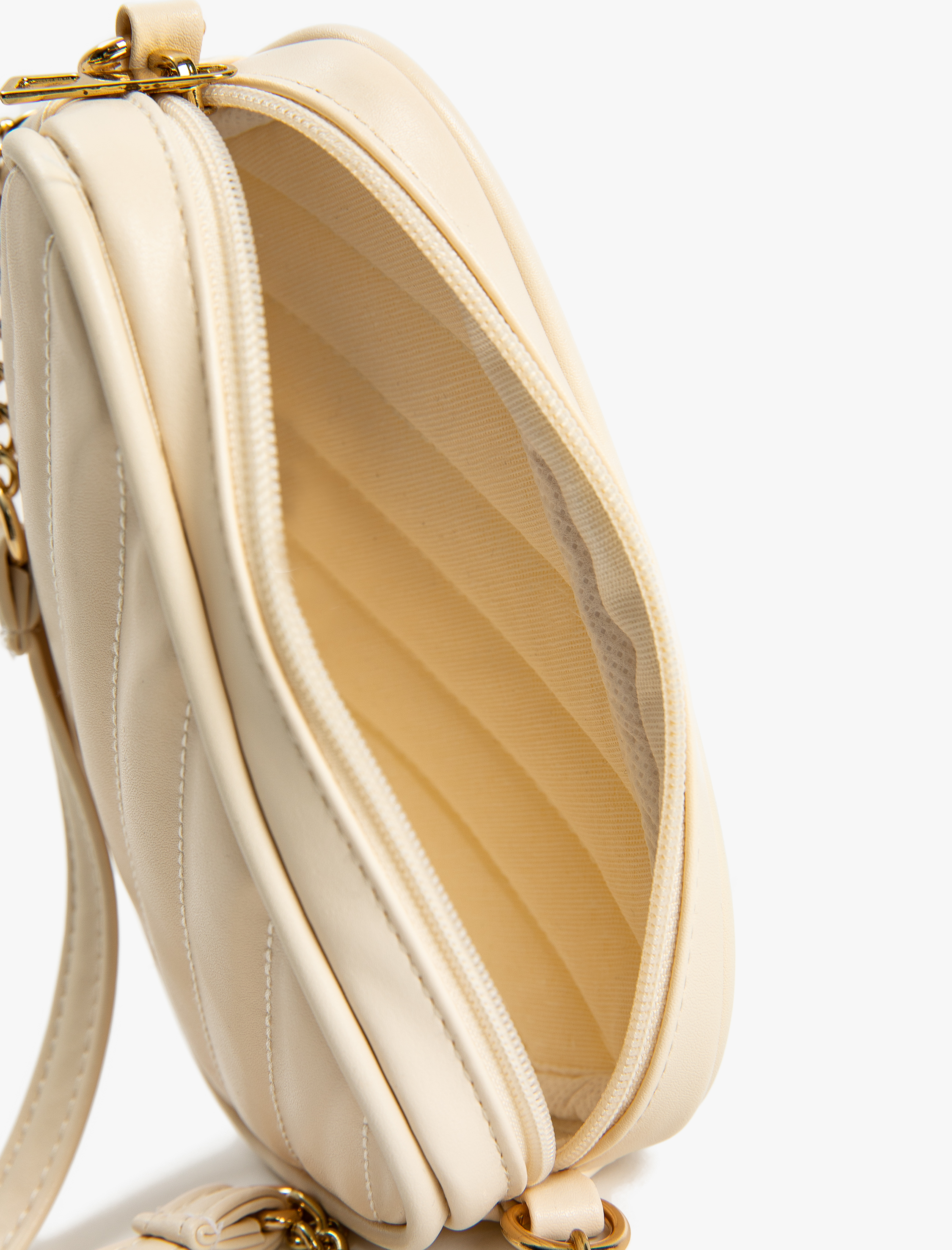  Kadın Çapraz Çanta Suni Deri Zincirli Kapitoneli Fermuarlı Askılı