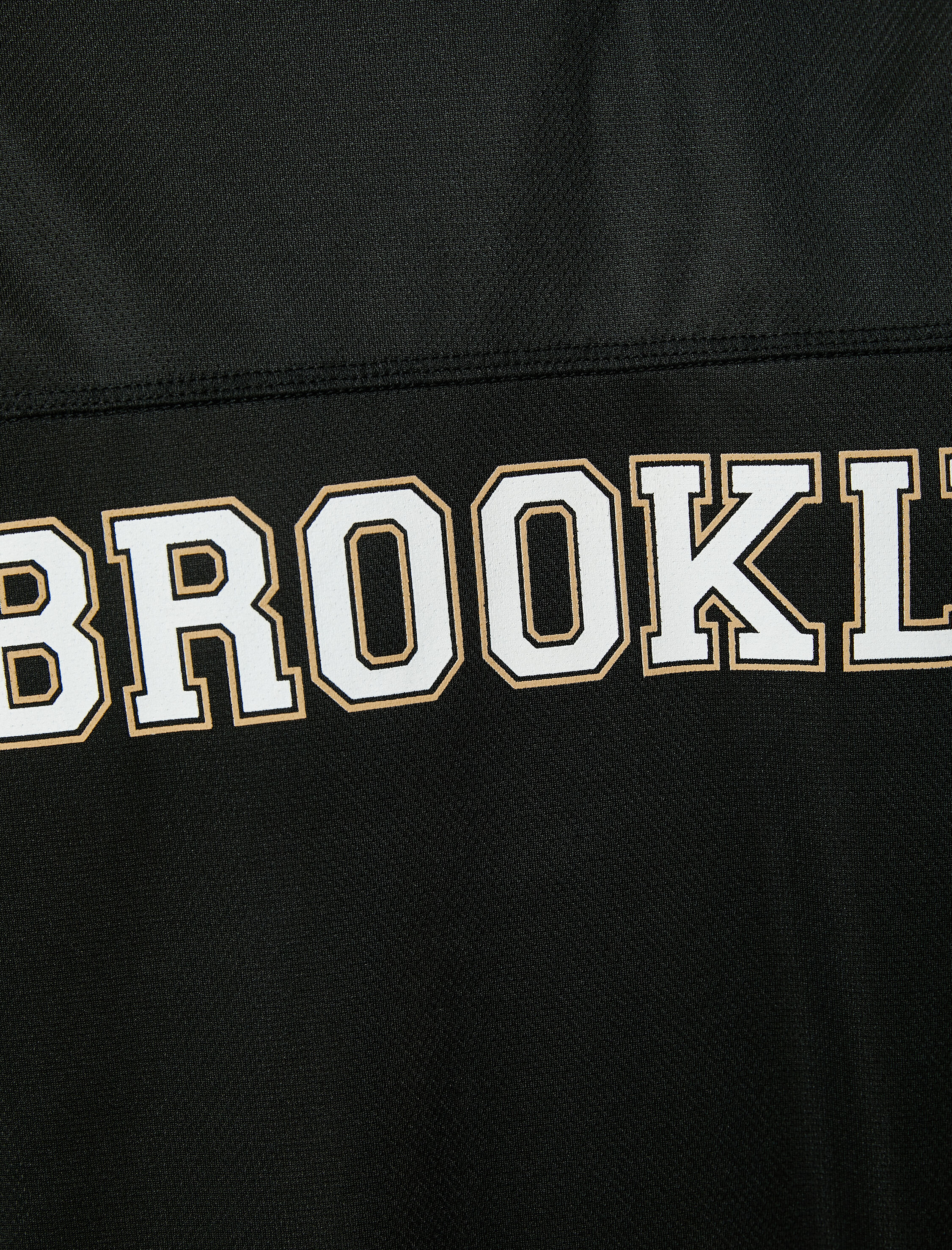   Spor Tişört V Yaka Kolej Baskılı Kısa Kollu