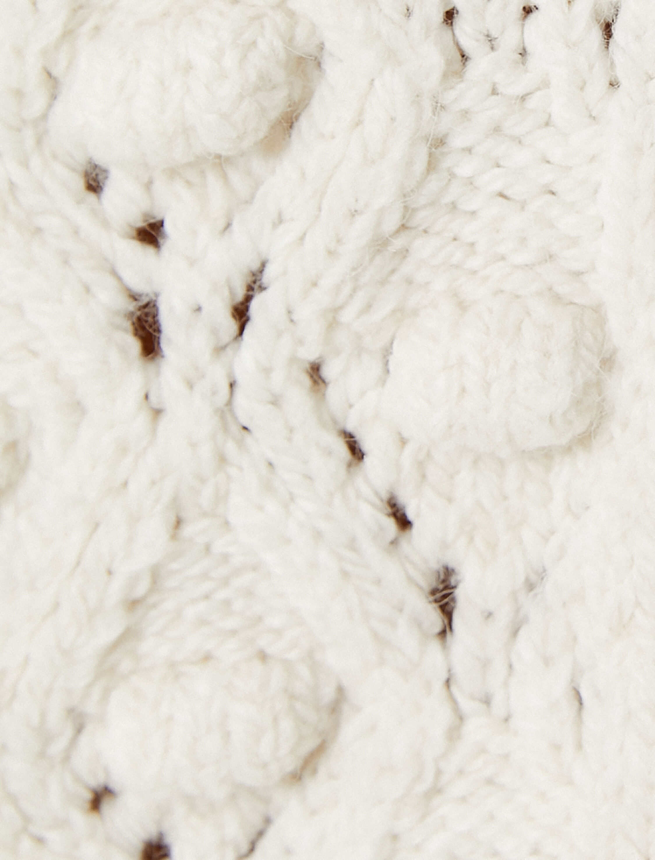   Oversize Örgü Hırka Düğmeli Dokulu Geniş V Yaka