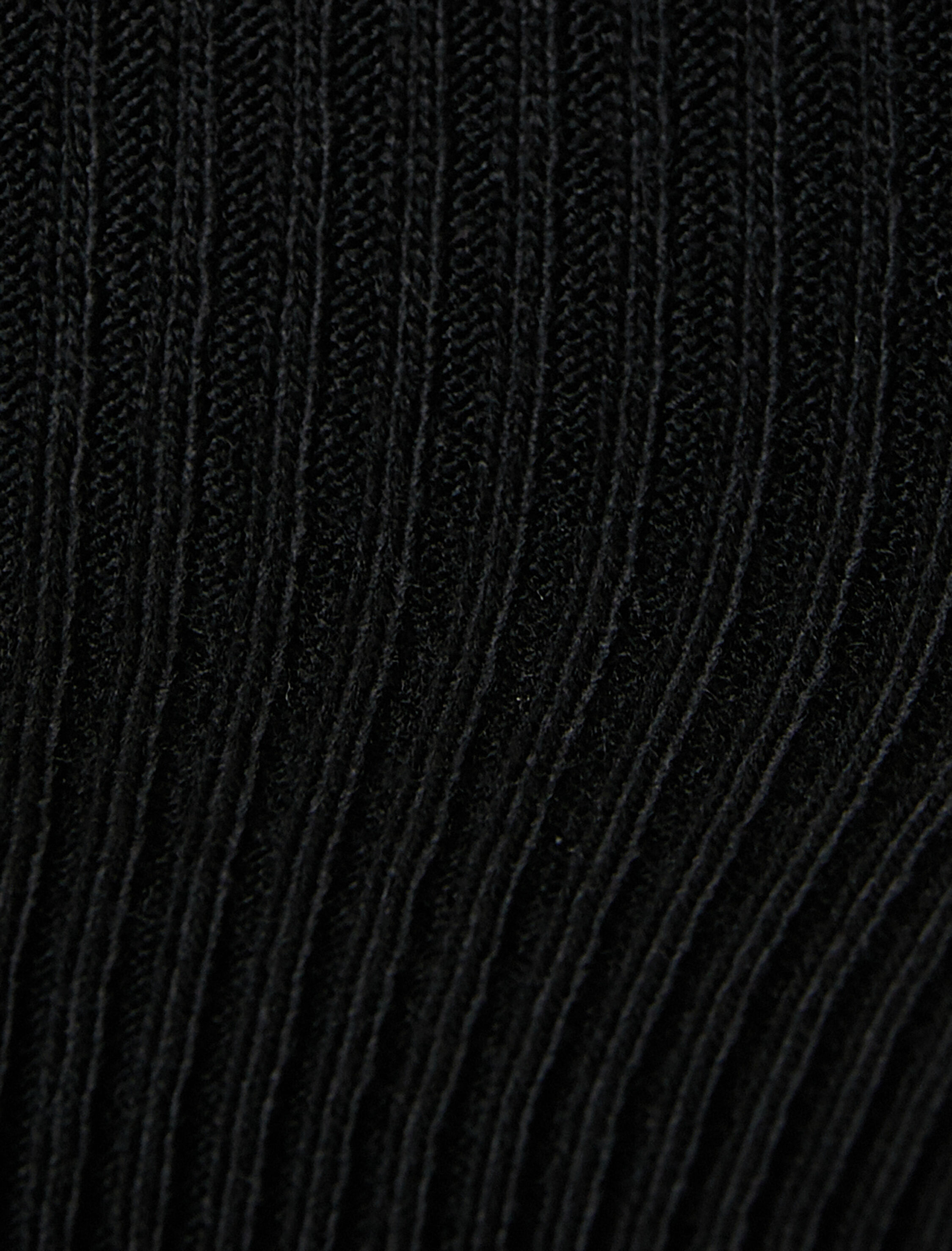   Triko Kazak Tül Detaylı Bisiklet Yaka Fitilli