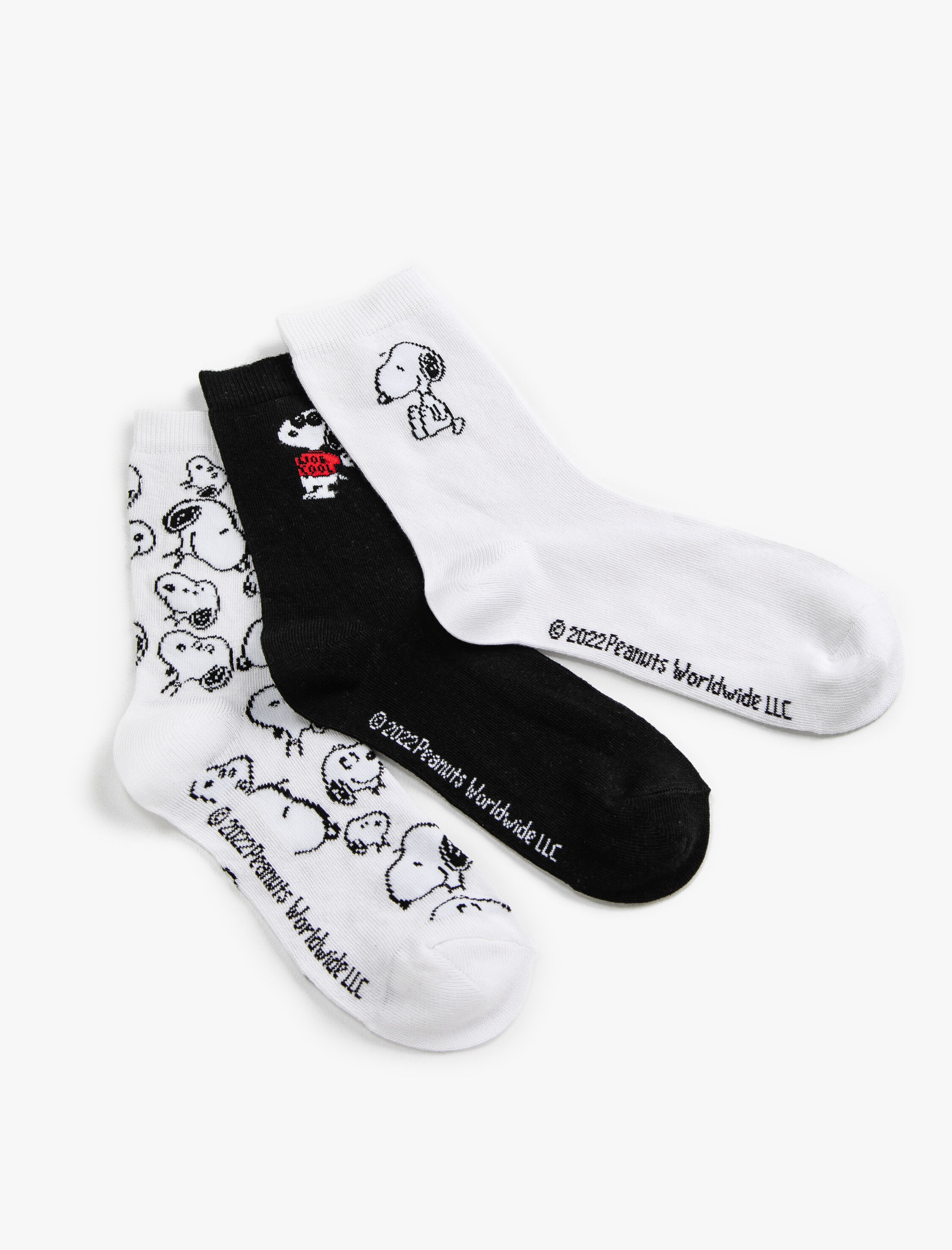 Kadın 3'lü Snoopy Lisanslı Soket Çorap