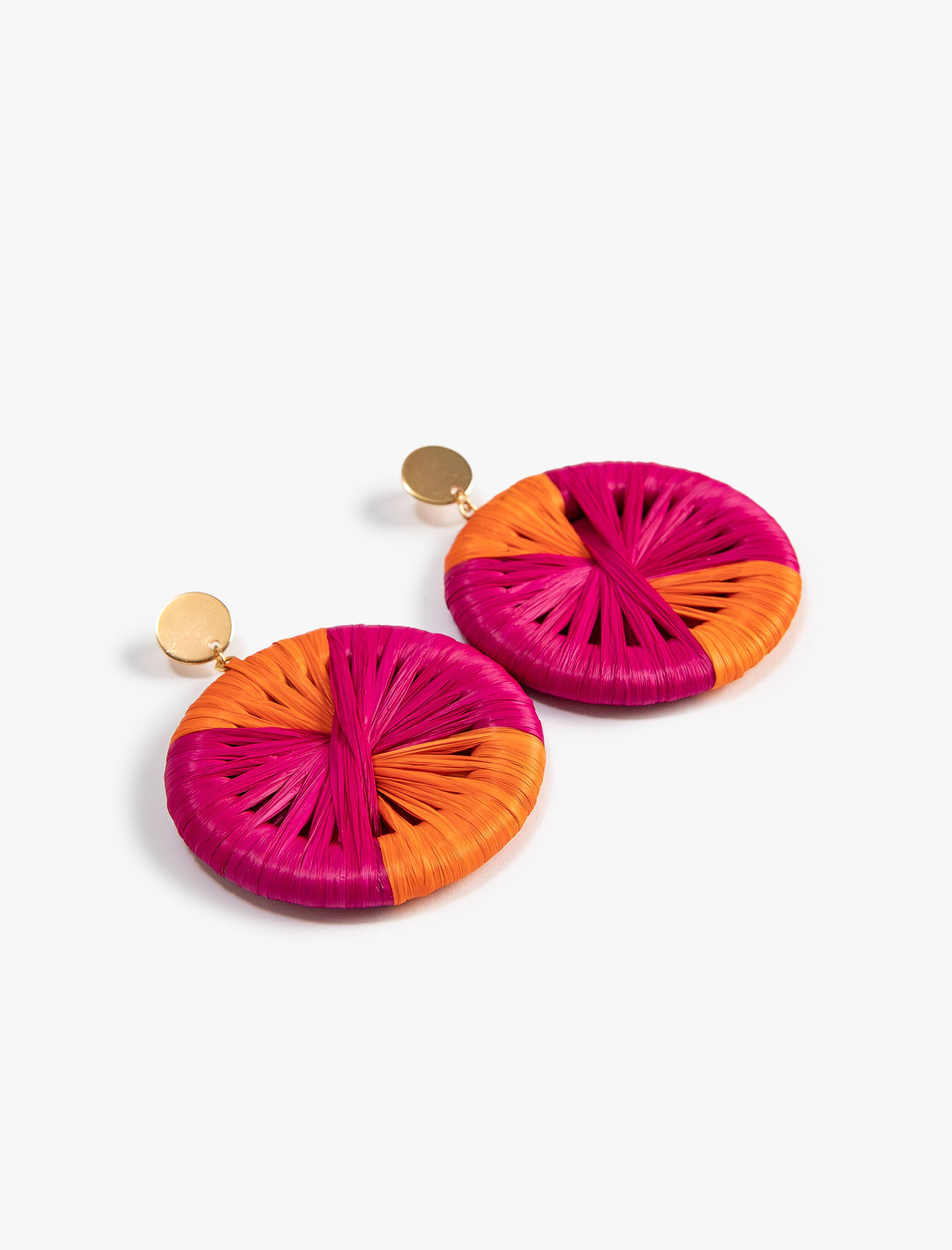  Kadın Küpe Etnik Görünümlü Büyük Yuvarlak Şekilli