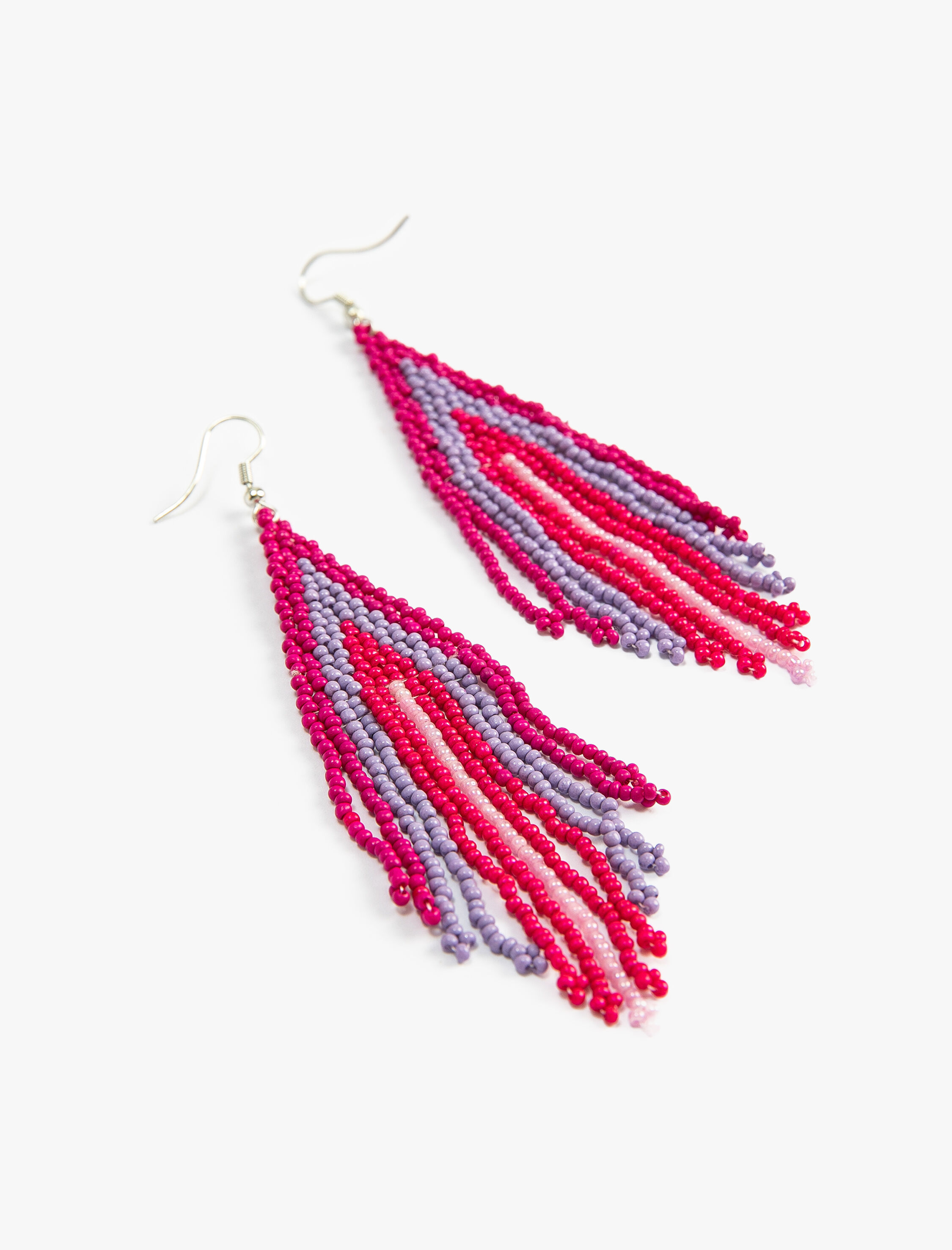  Kadın Boncuklu Küpe Sallantılı Çok Renkli