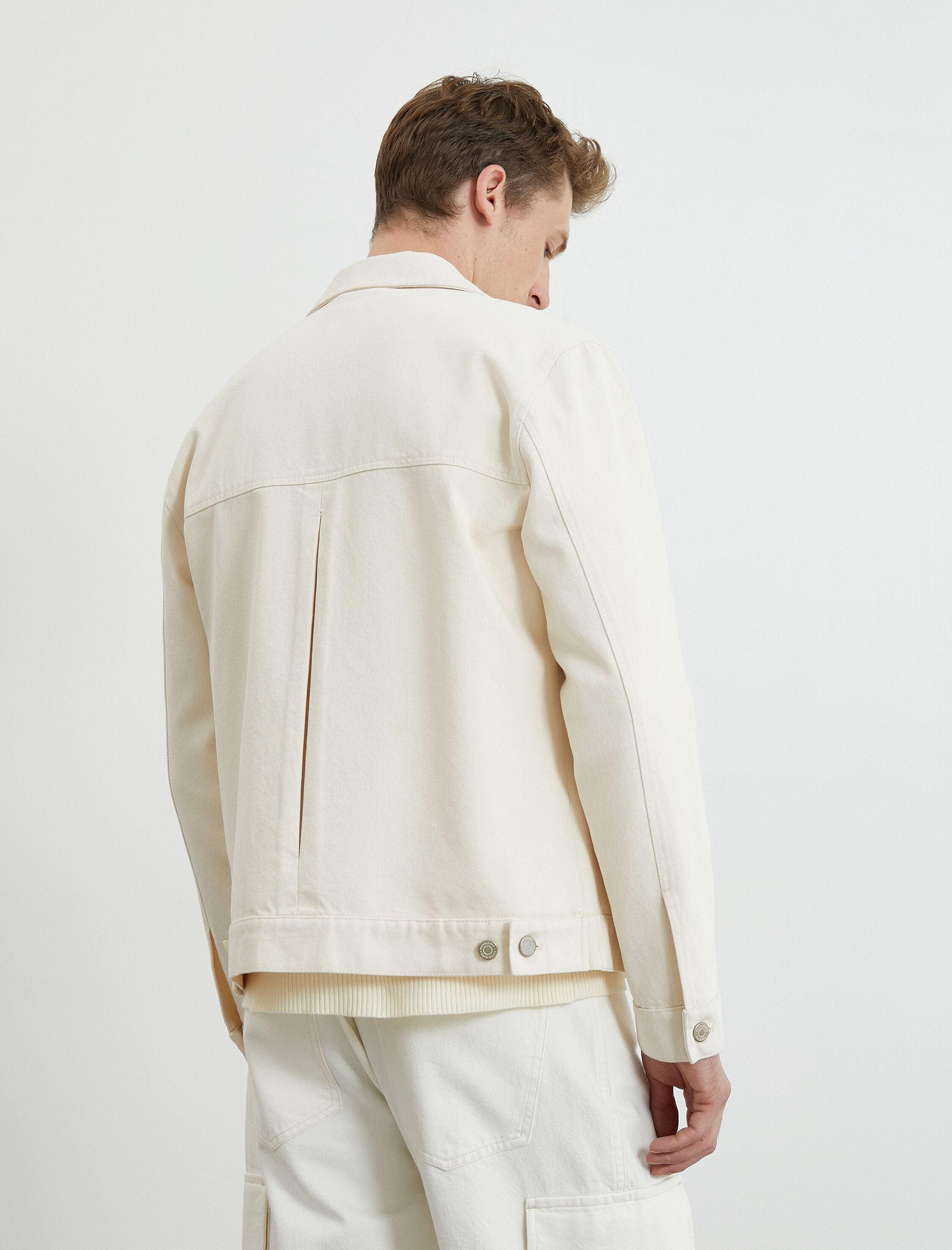   Kot Ceket Düğmeli Cep Detaylı Klasik Yaka