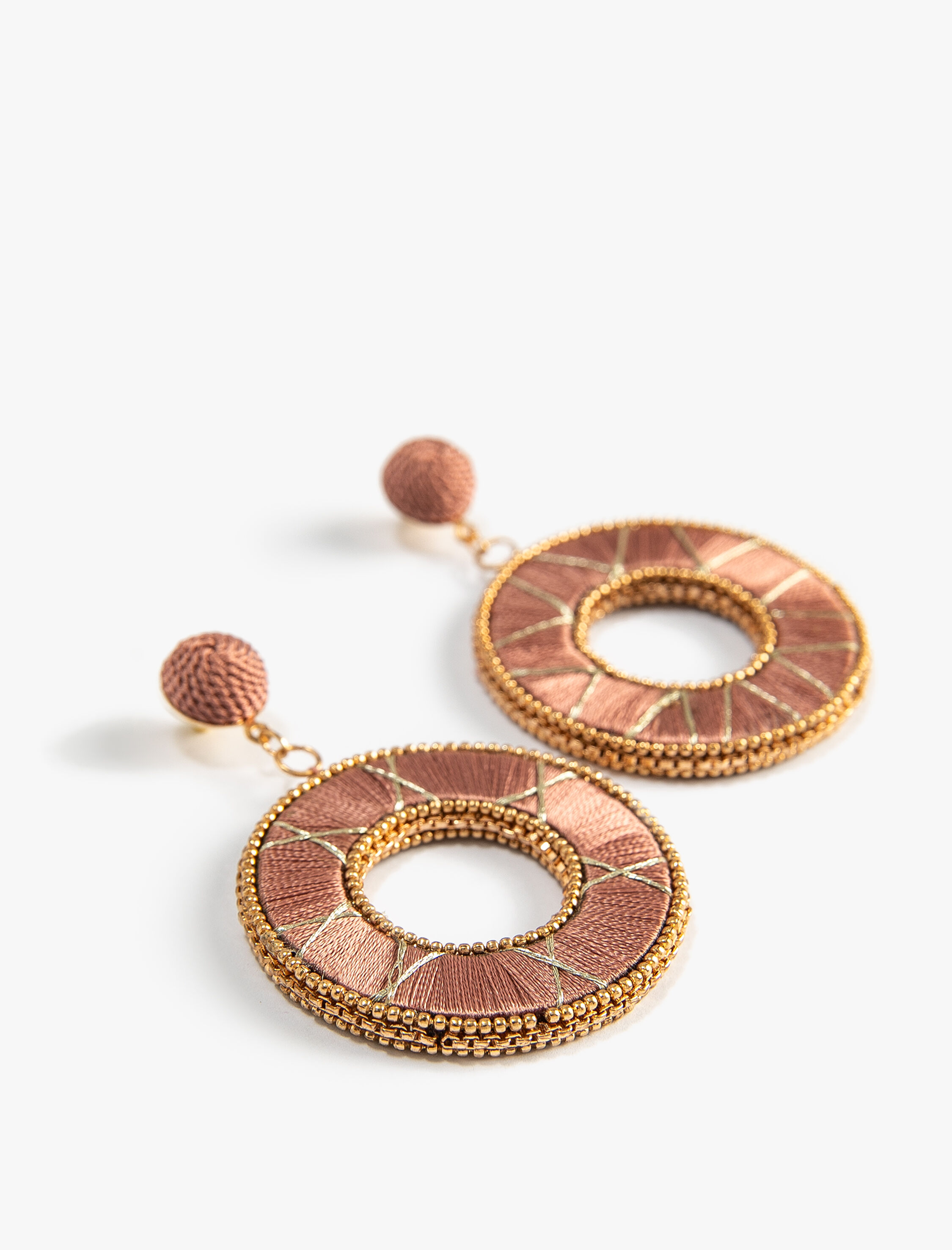  Kadın Boncuklu Küpe Sallantılı Geometrik Şekilli