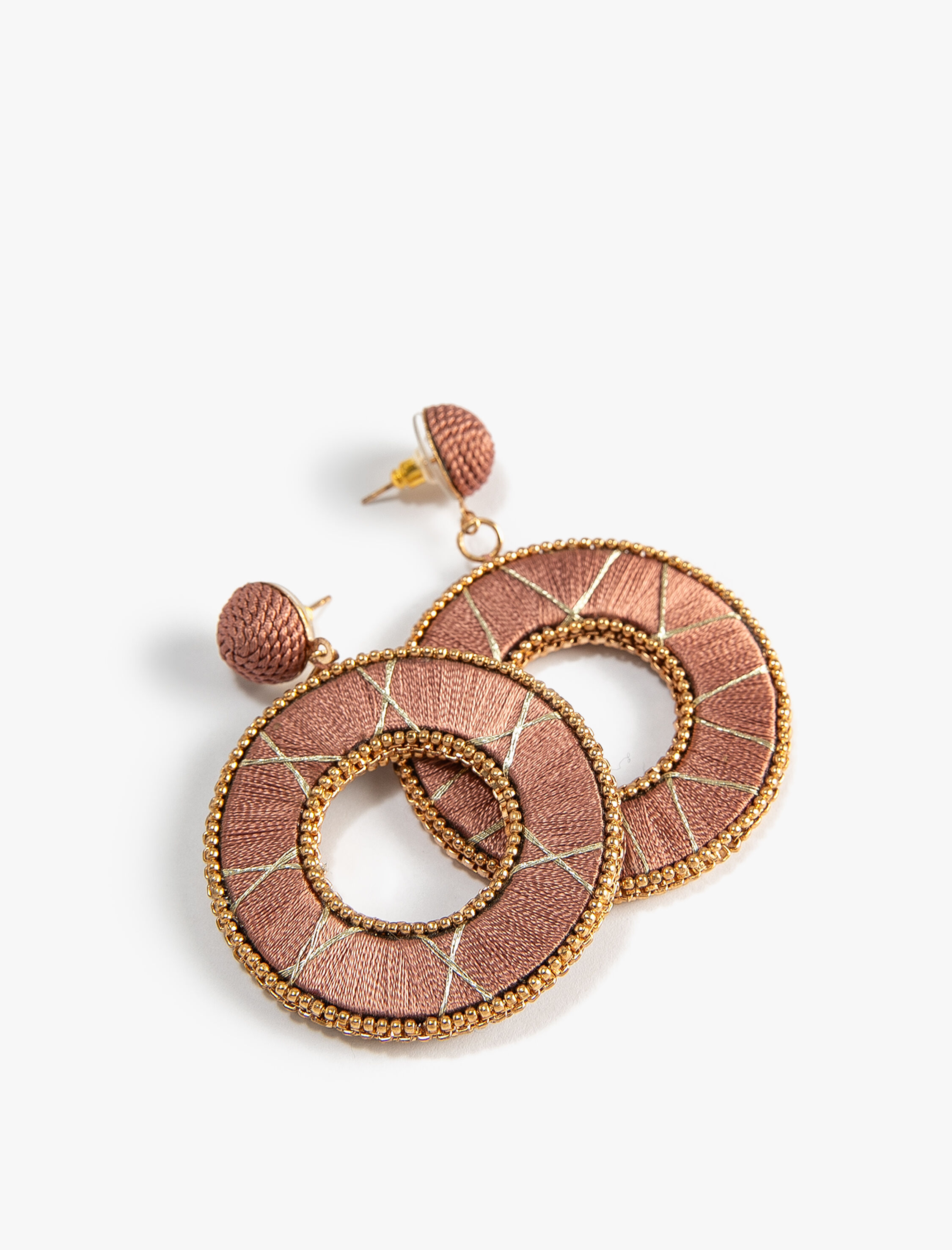  Kadın Boncuklu Küpe Sallantılı Geometrik Şekilli