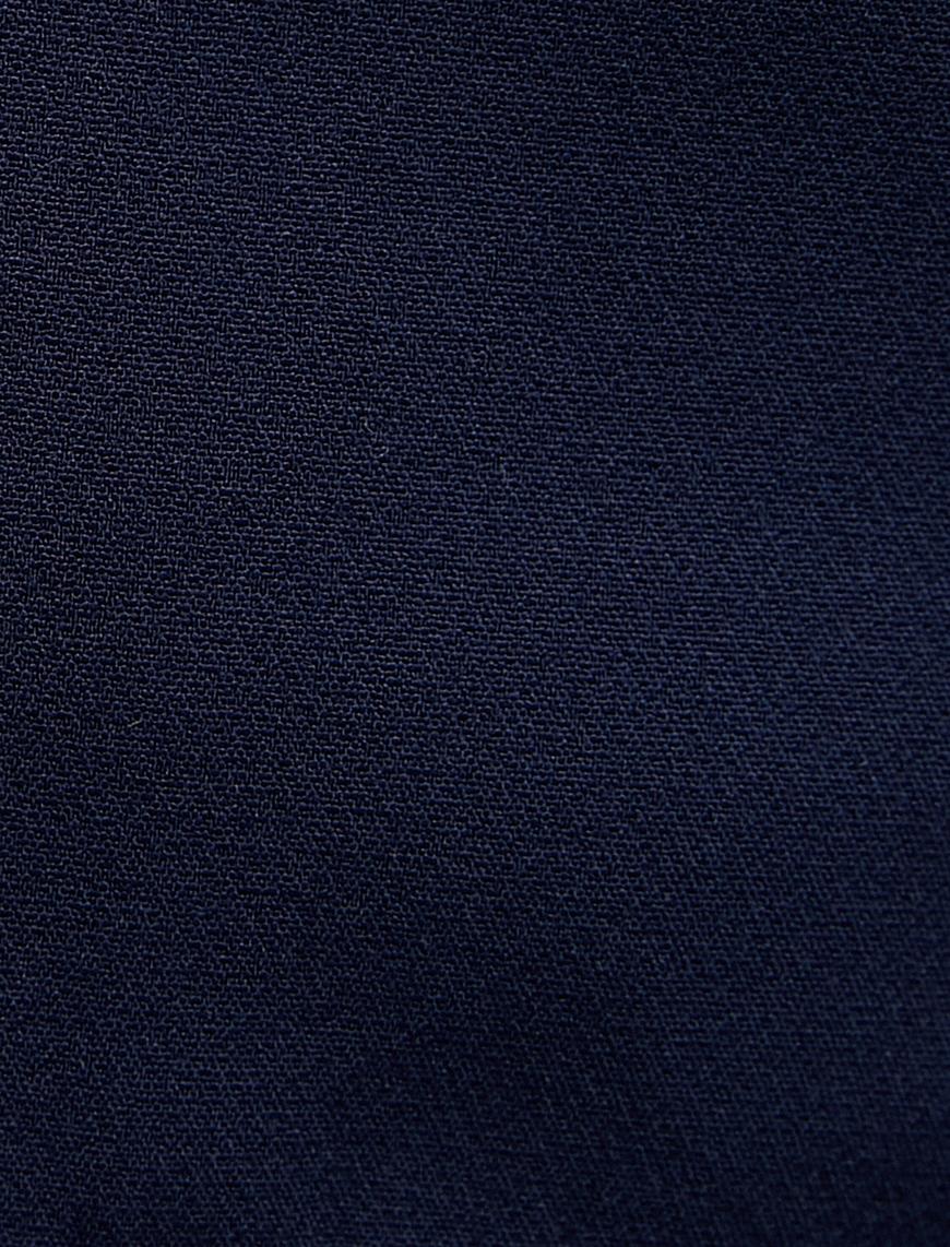   Crop Blazer Ceket Gold Düğmeli Cep Detaylı