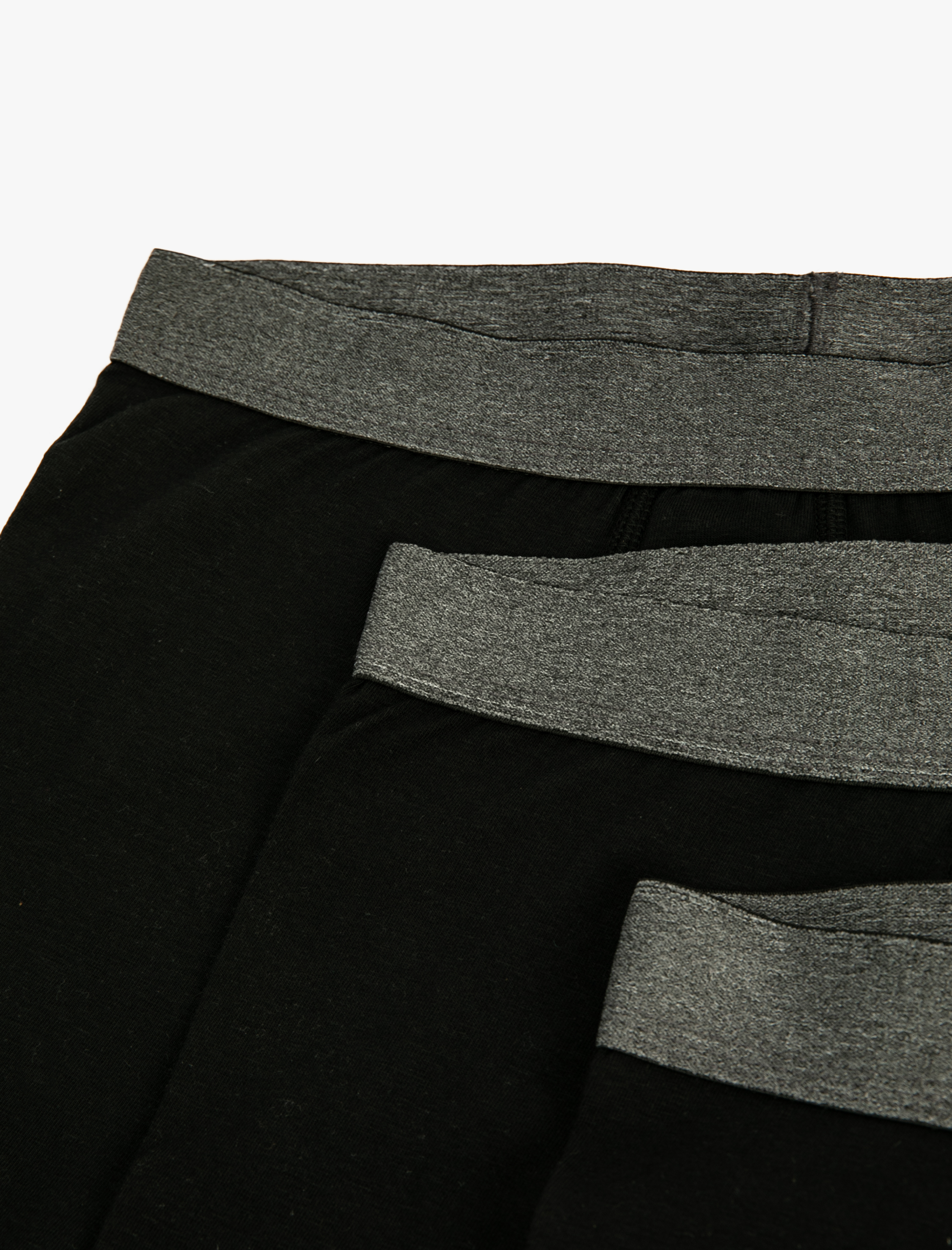   Basic 3'lü Boxer Seti Pamuklu Beli Lastikli