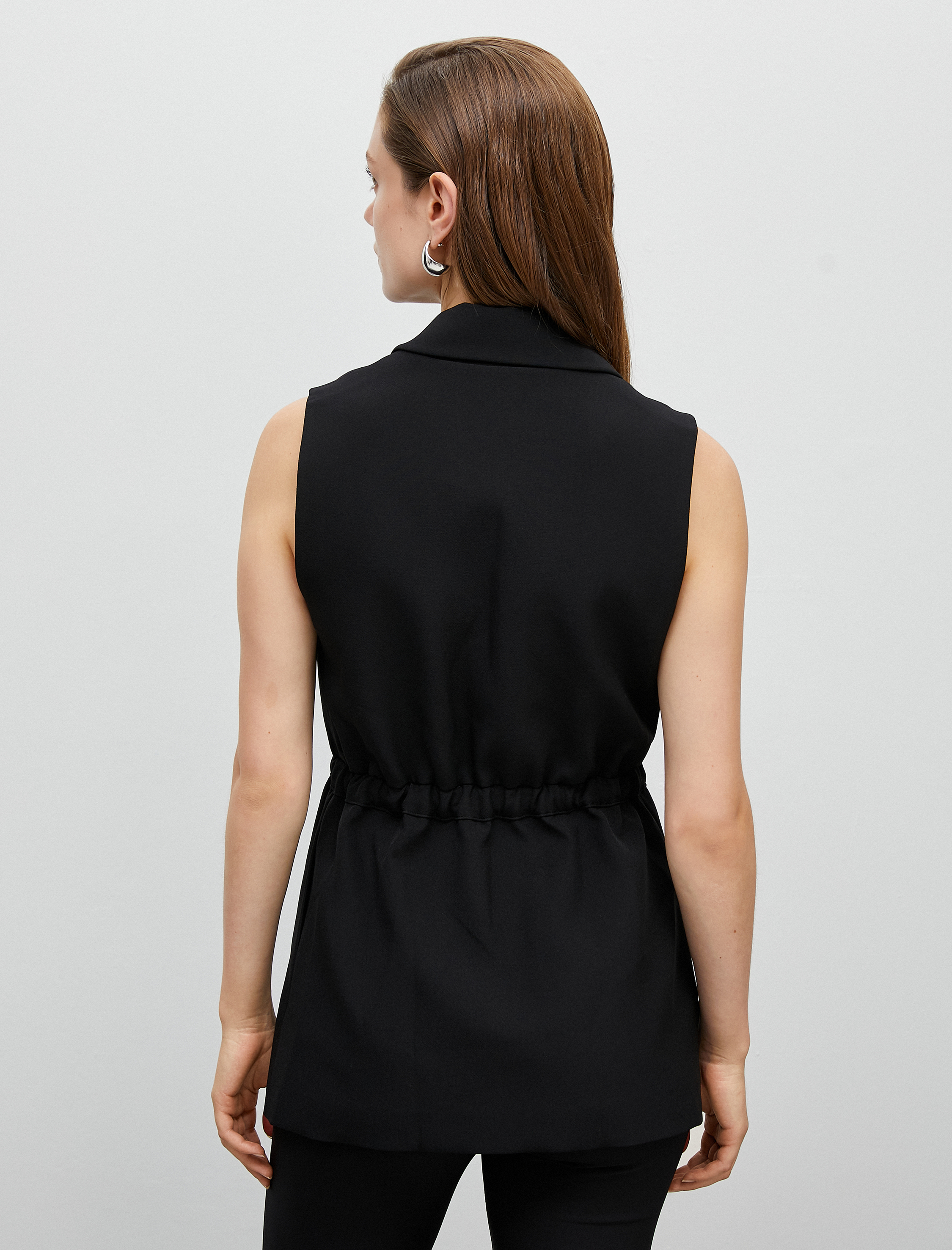   Blazer Yelek Kemer Detaylı