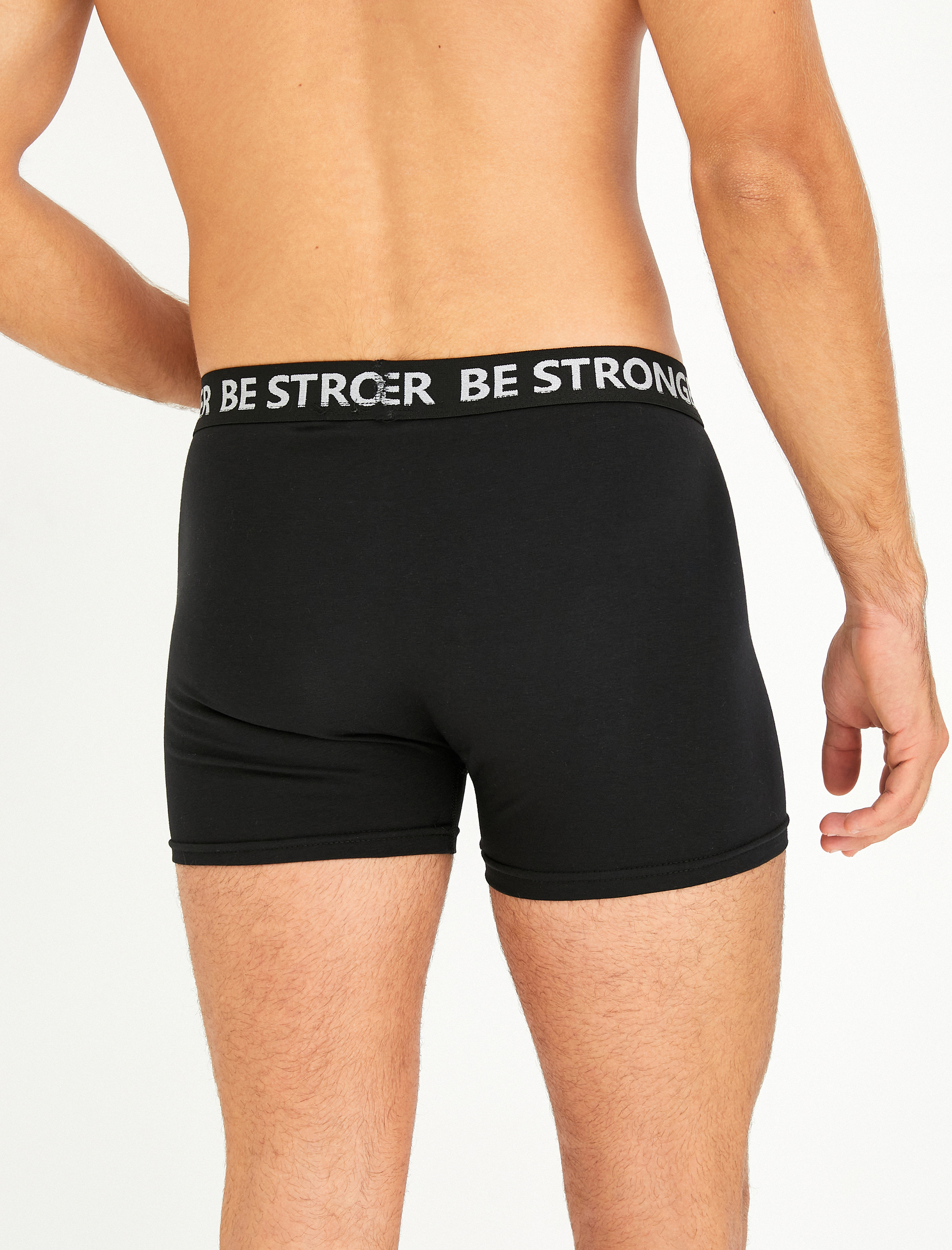   3'lü Boxer Seti Slogan Baskılı Çok Renkli