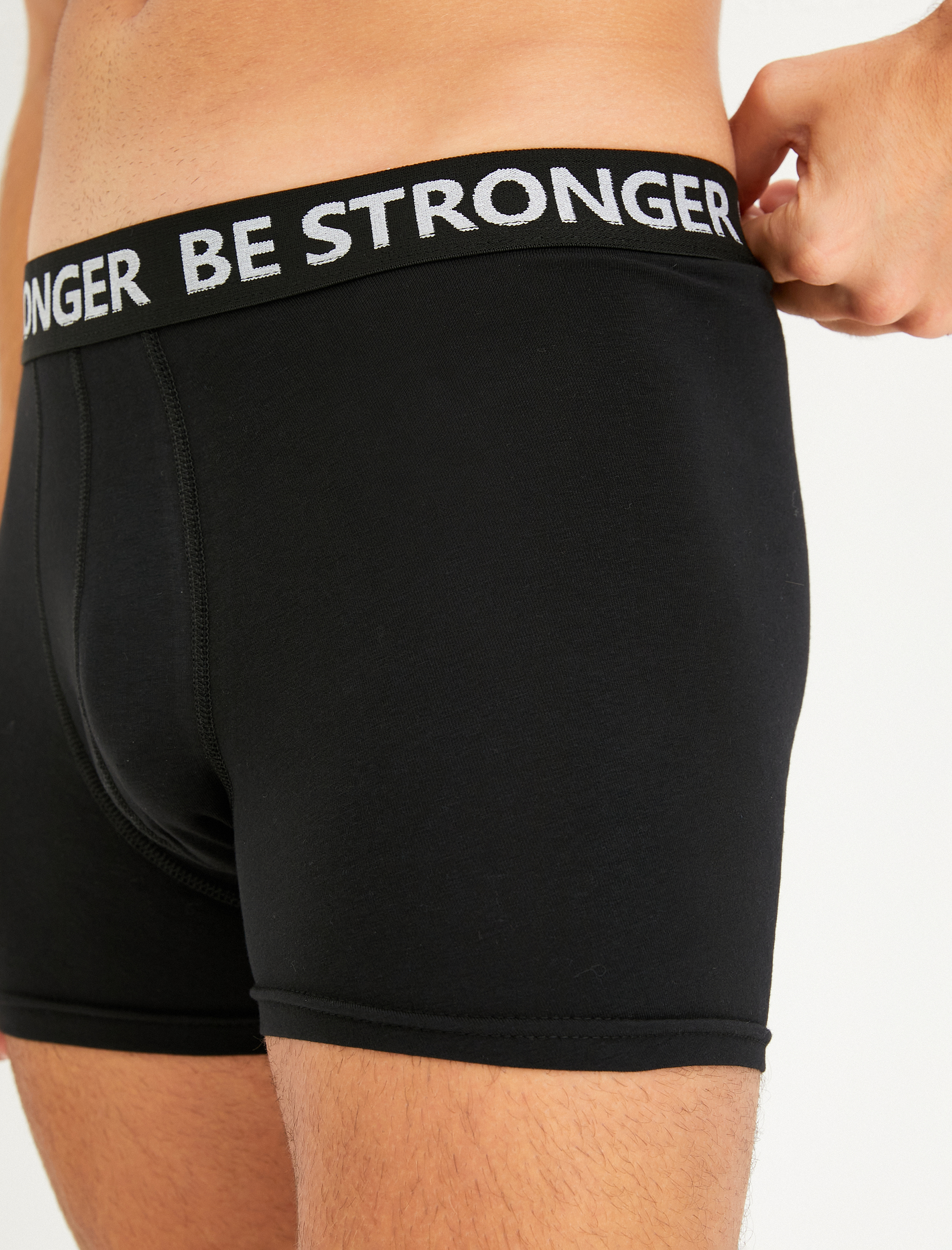   3'lü Boxer Seti Slogan Baskılı Çok Renkli