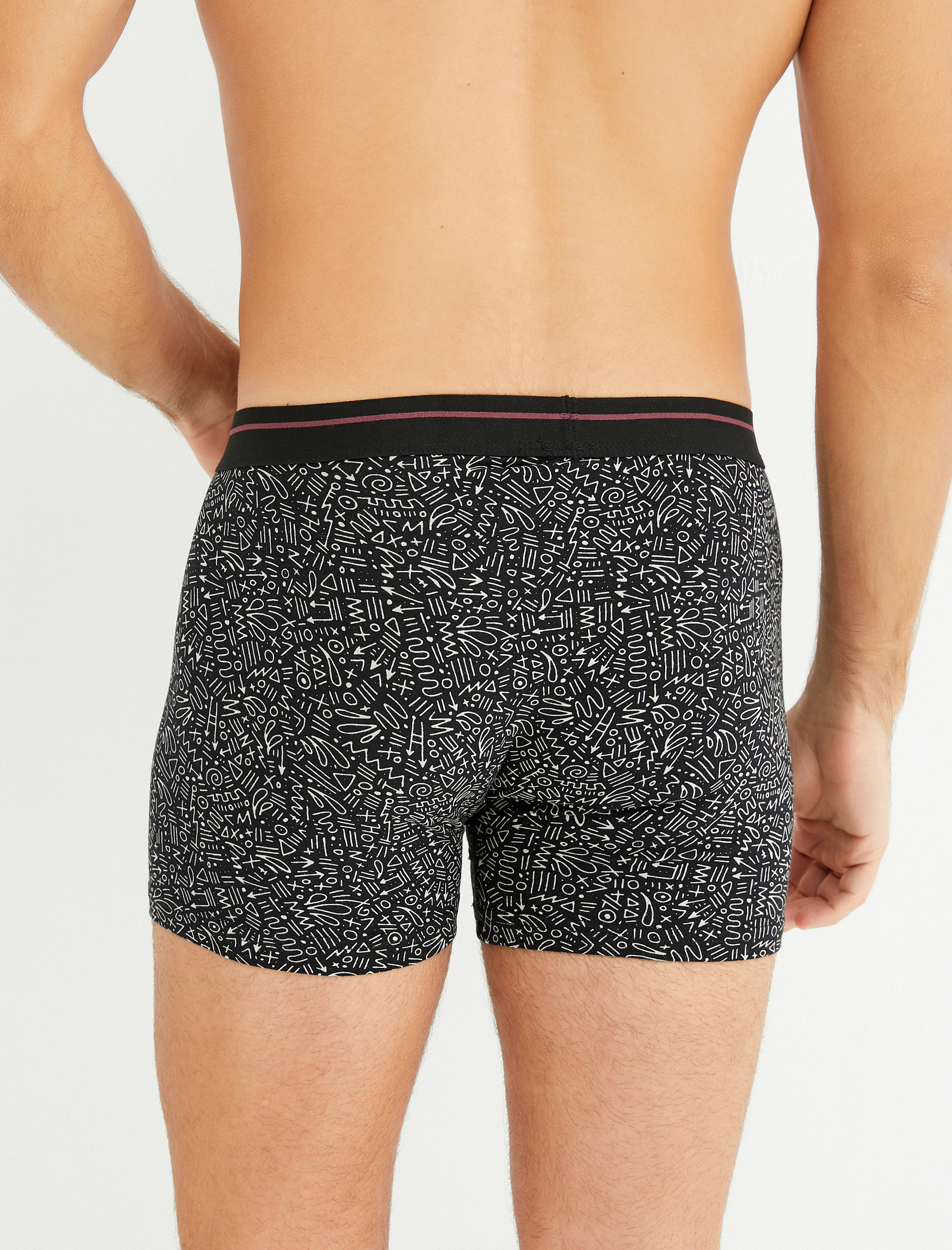   3'lü Boxer Seti Baskılı Çok Renkli