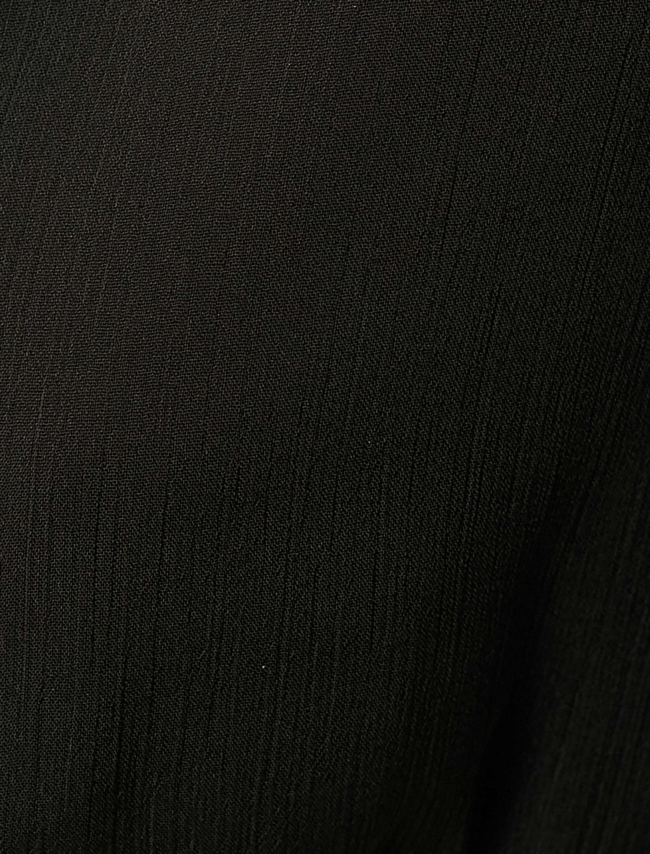 Şifon Crop Bluz Balon Kollu V Yaka Fırfırlı Düğmeli