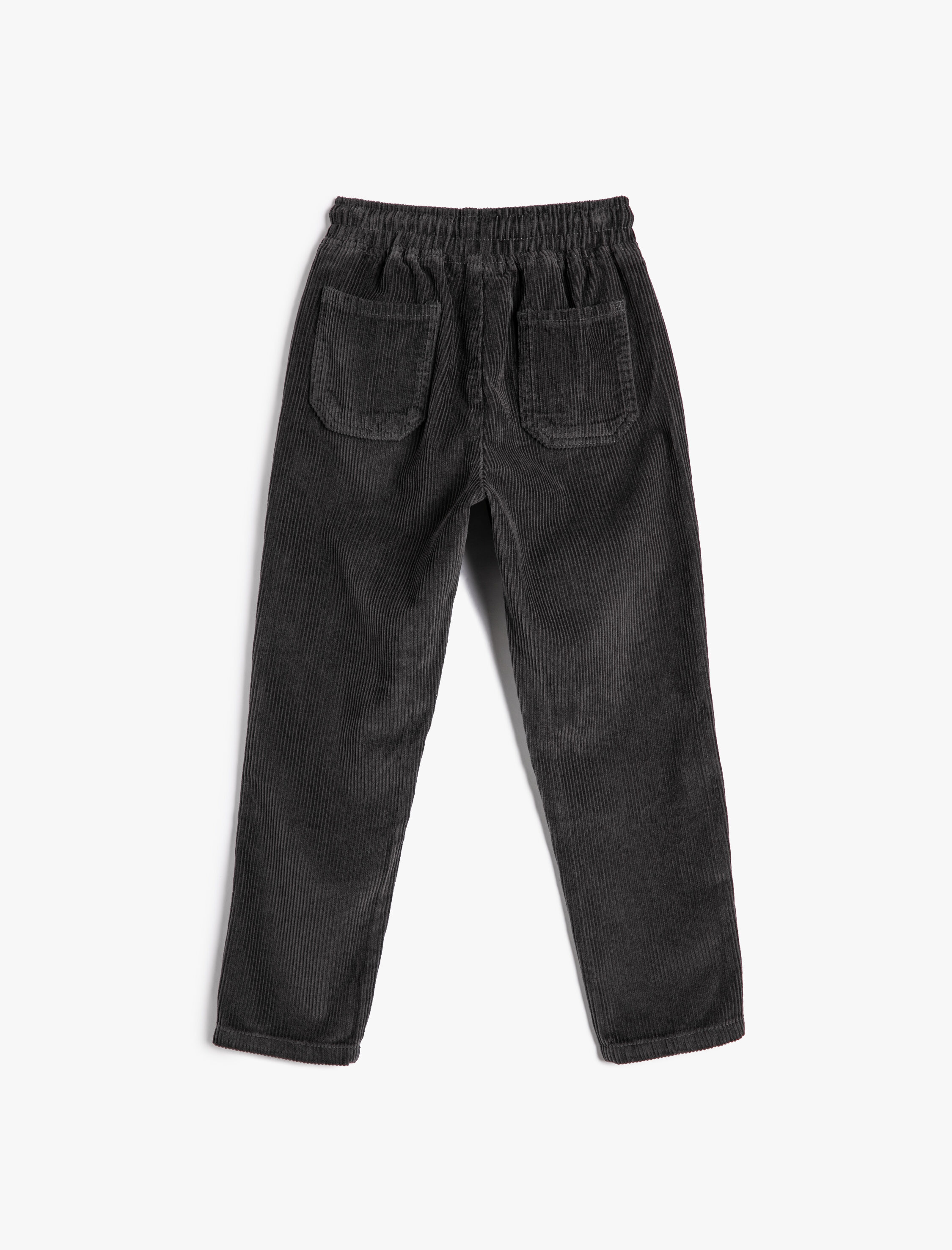  Erkek Çocuk Basic Pamuklu Pantolon Beli Bağlamalı Cep Detaylı