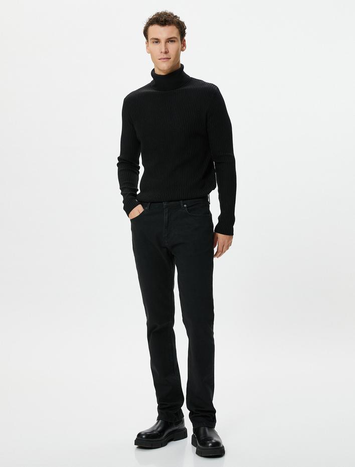  Straight Fit Boru Paça Kot Pantolon - Mark Jean