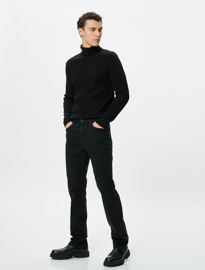  Straight Fit Boru Paça Kot Pantolon - Mark Jean