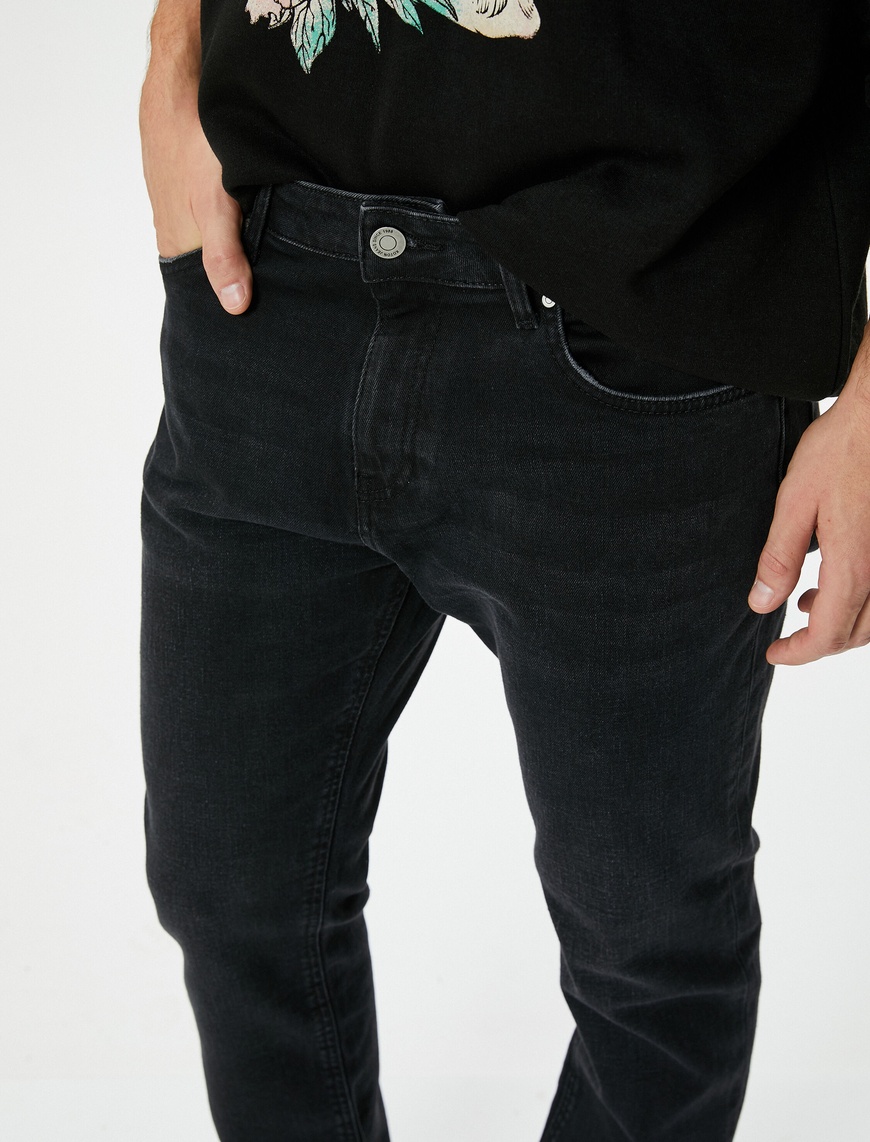  Straight Fit Boru Paça Kot Pantolon - Mark Jean