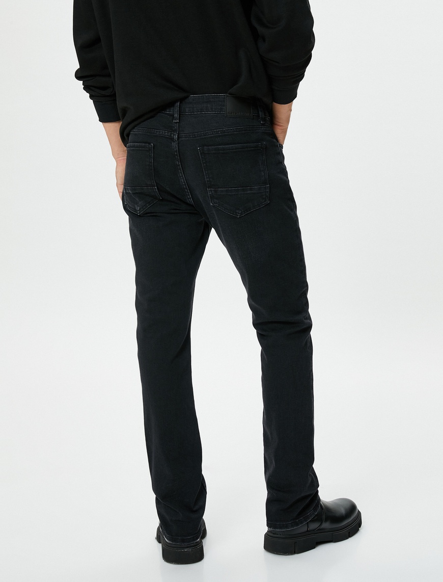   Straight Fit Boru Paça Kot Pantolon - Mark Jean
