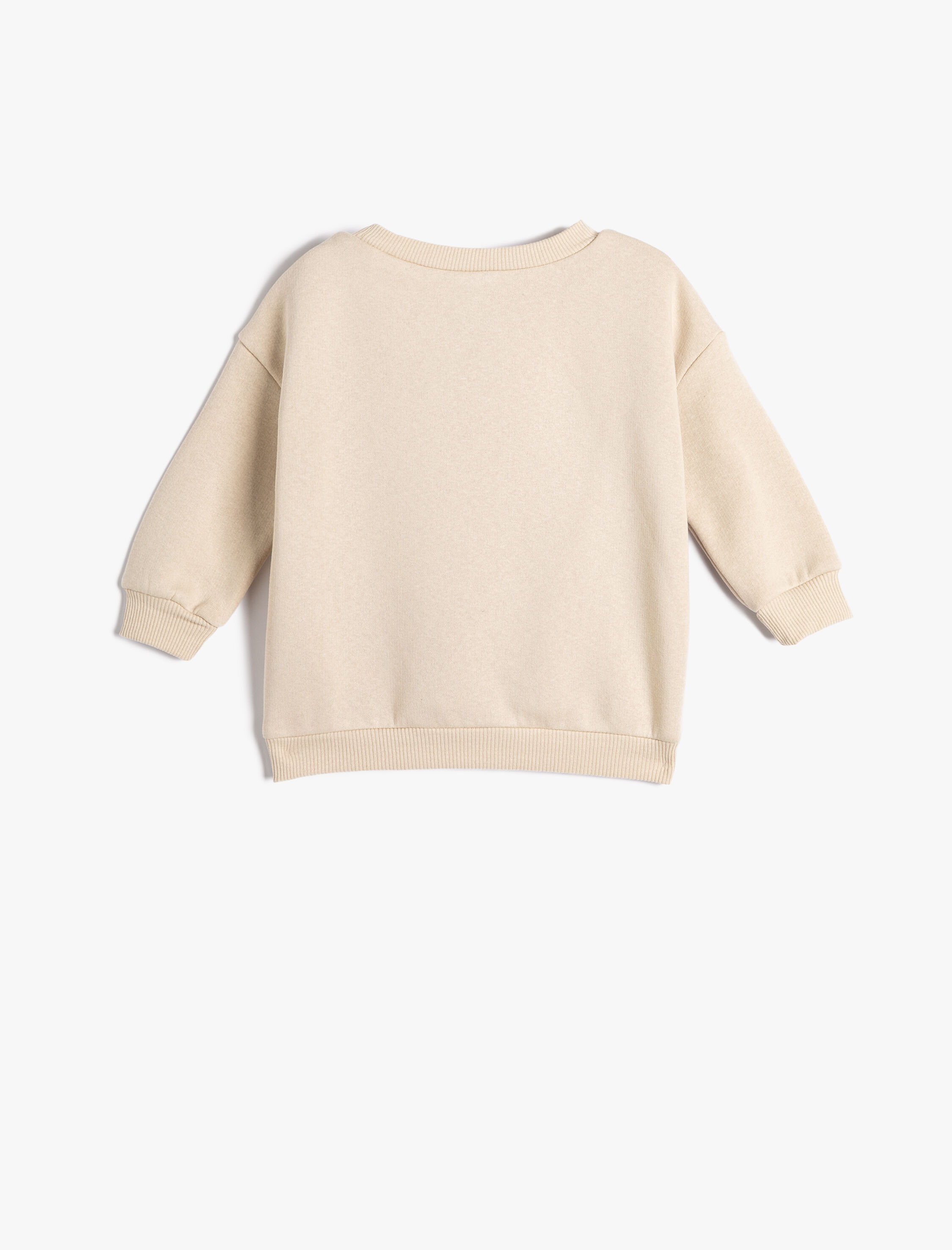 Erkek Bebek Basic Sweatshirt Uzun Kollu Bisiklet Yaka