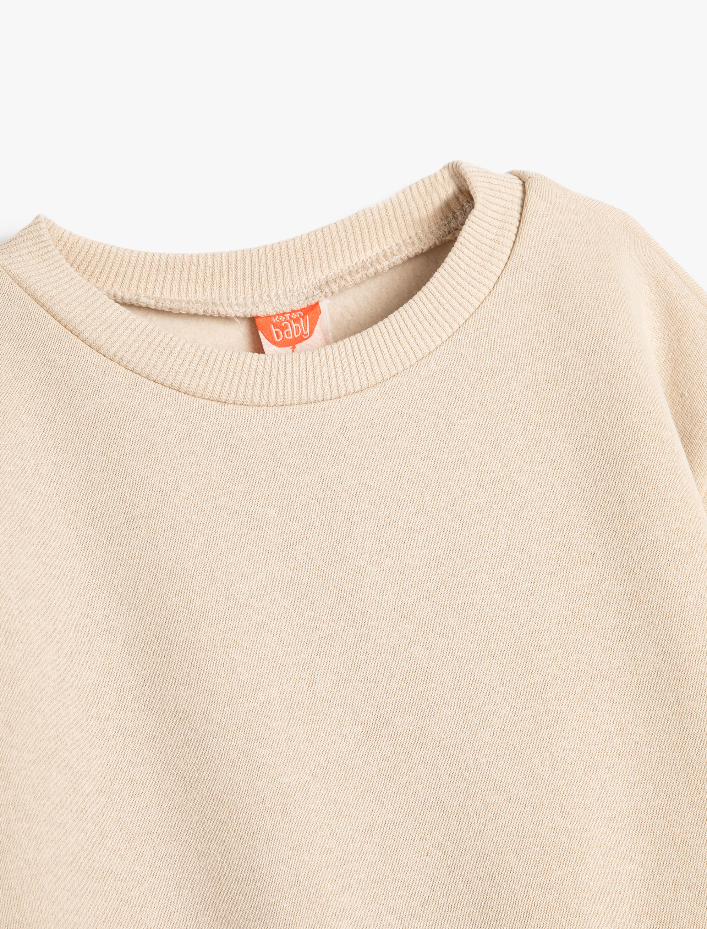 Erkek Bebek Basic Sweatshirt Uzun Kollu Bisiklet Yaka
