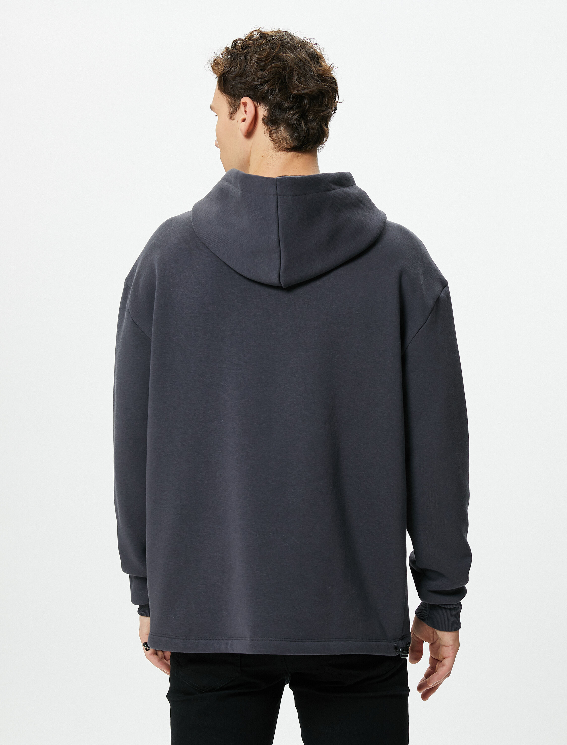 Marvel Oversize Sweatshirt Kapşonlu Kanguru Cepli Lisanslı Baskılı Şardonlu