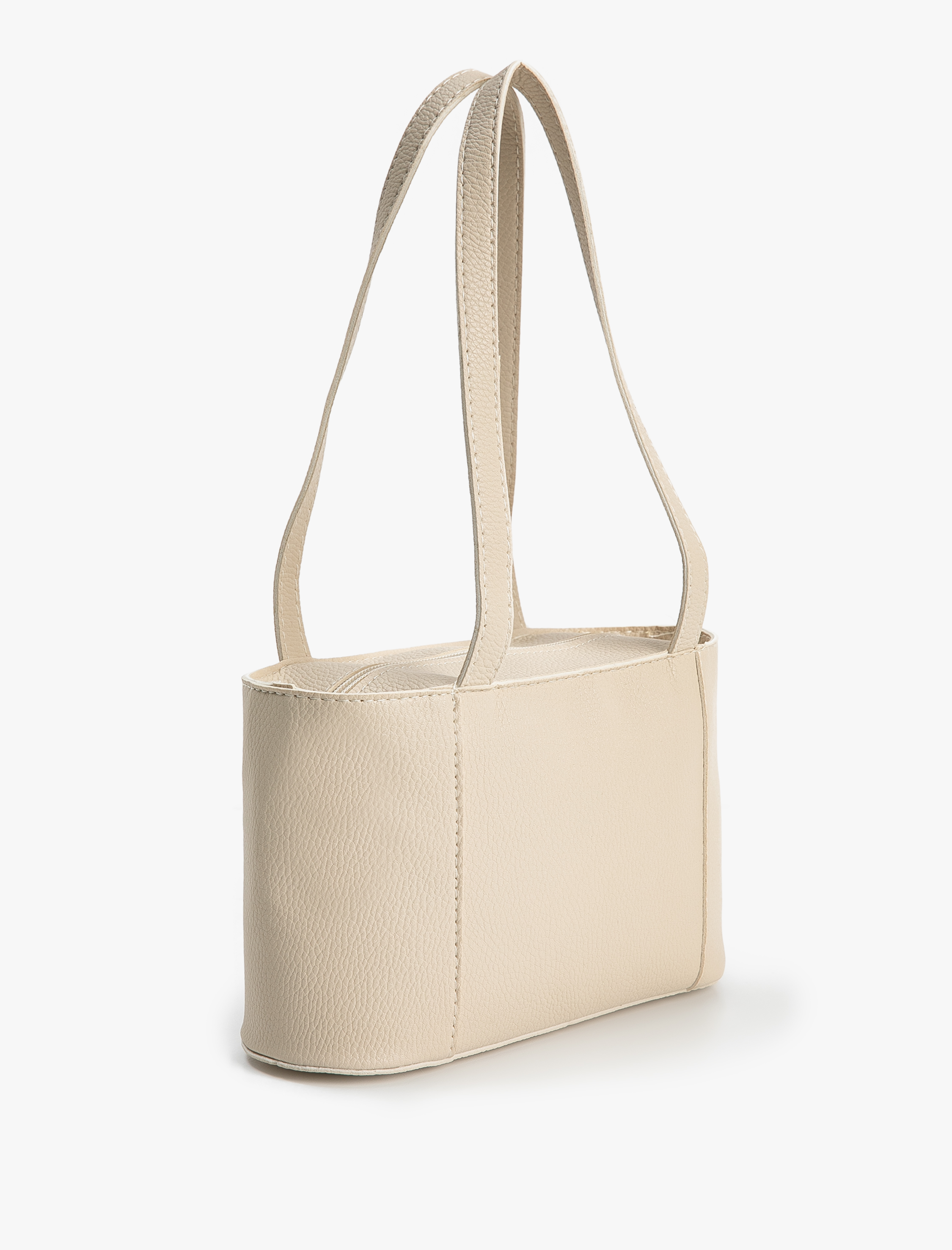  Kadın Tote Omuz Çantası Suni Deri Fermuarlı