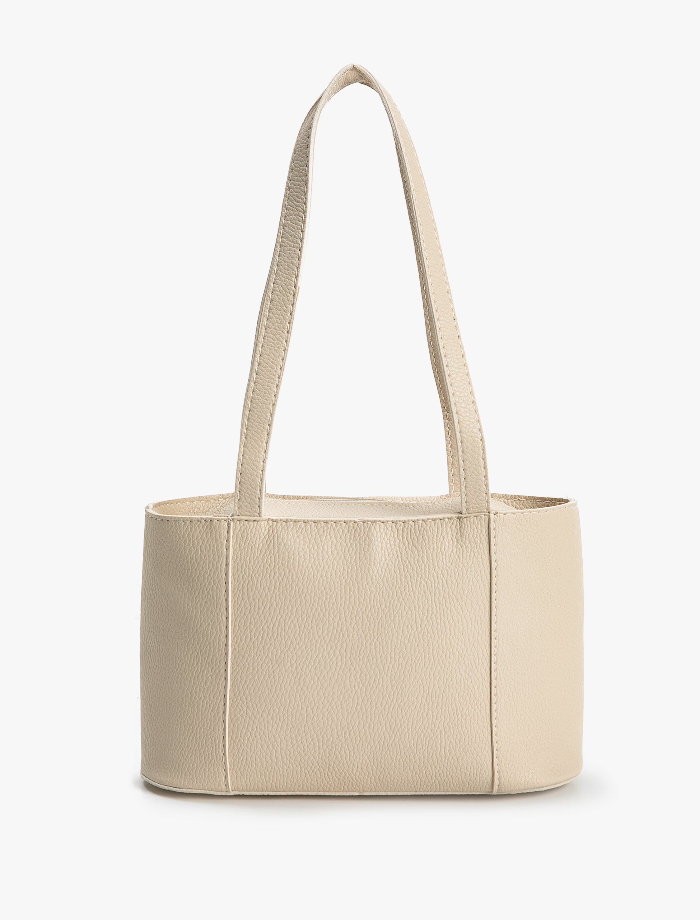  Kadın Tote Omuz Çantası Suni Deri Fermuarlı