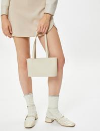 Tote Omuz Çantası Suni Deri Fermuarlı