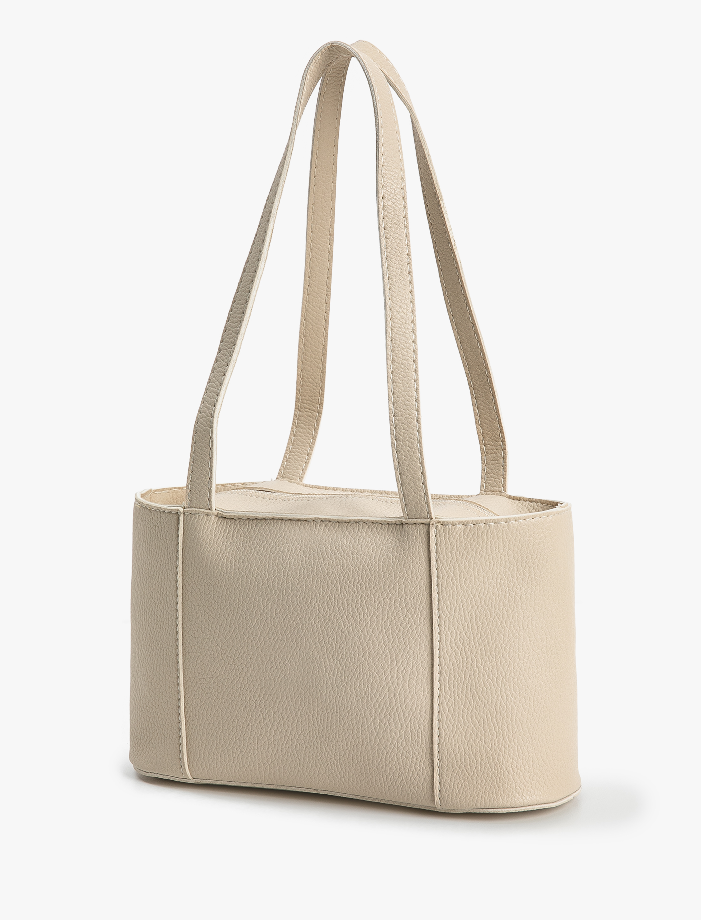  Kadın Tote Omuz Çantası Suni Deri Fermuarlı