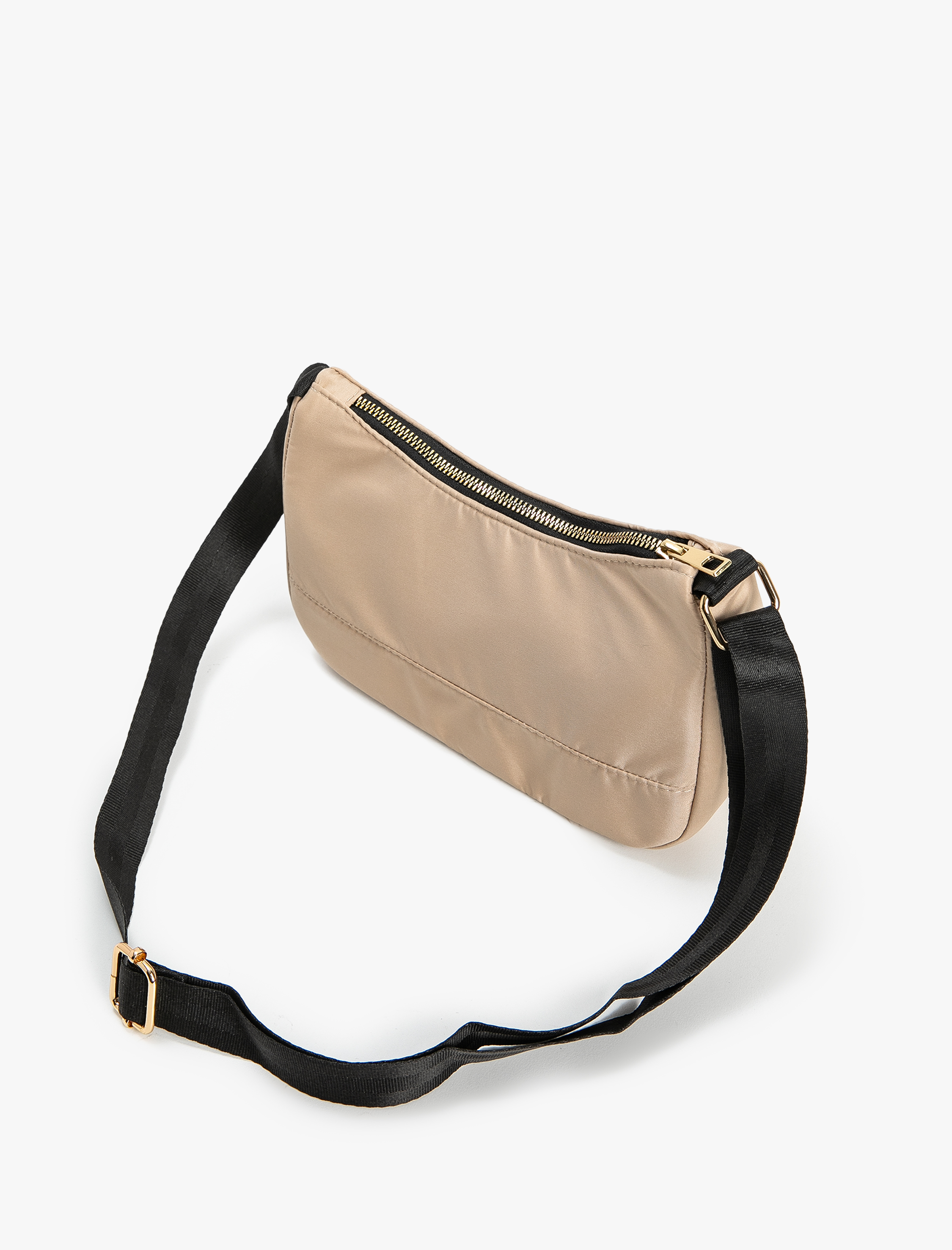  Kadın Paraşüt Çanta Fermuarlı Kalın Askılı