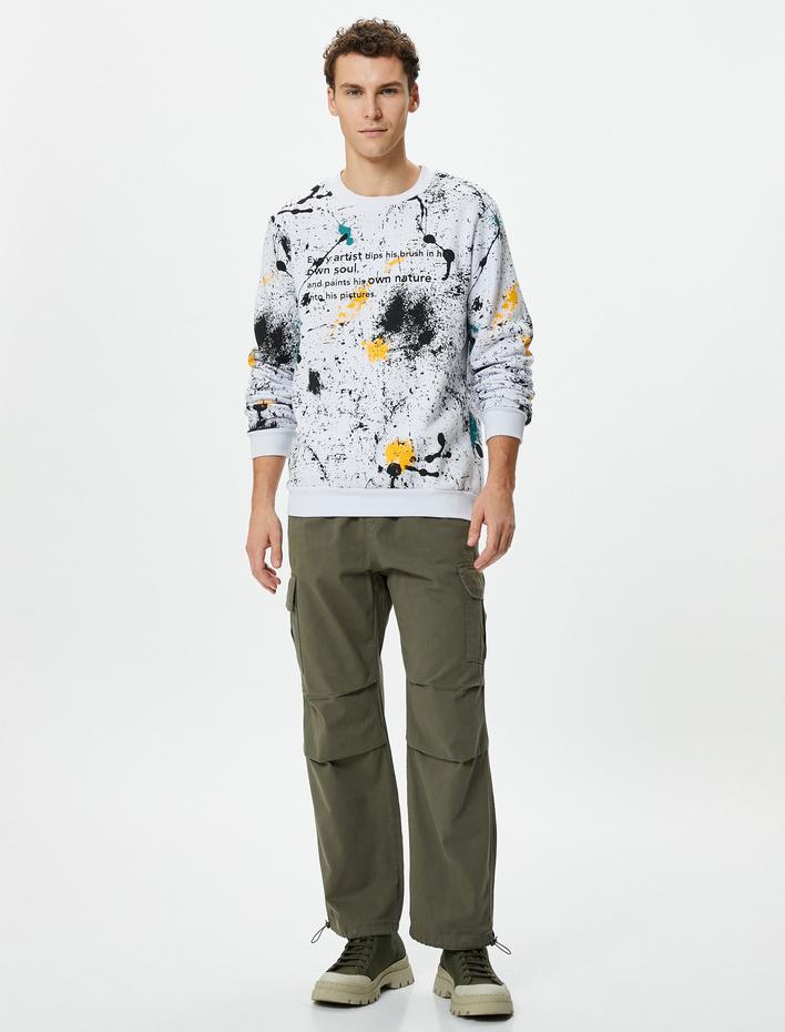  Paraşüt Pantolon Bol Kesim Stoperli Kargo Cep Detaylı