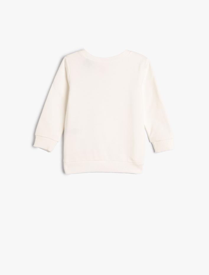 Erkek Bebek Batman Sweatshirt Lisanslı Uzun Kollu Bisiklet Yaka Pamuklu Şardonlu