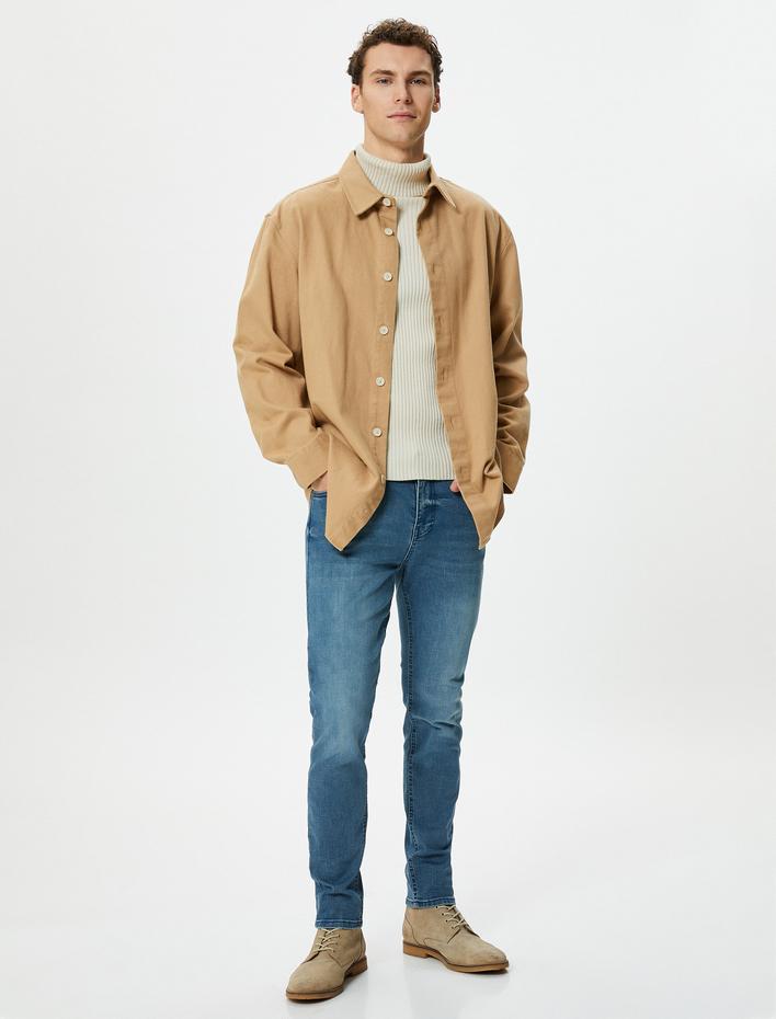  Skinny Fit Kot Pantolon - Michael Jean