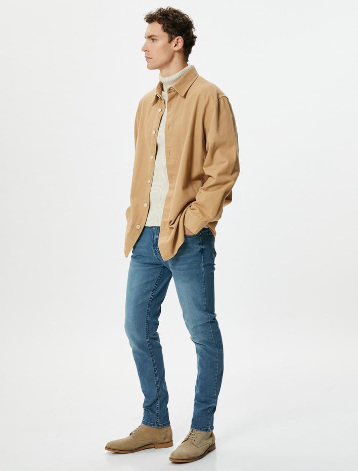  Skinny Fit Kot Pantolon - Michael Jean