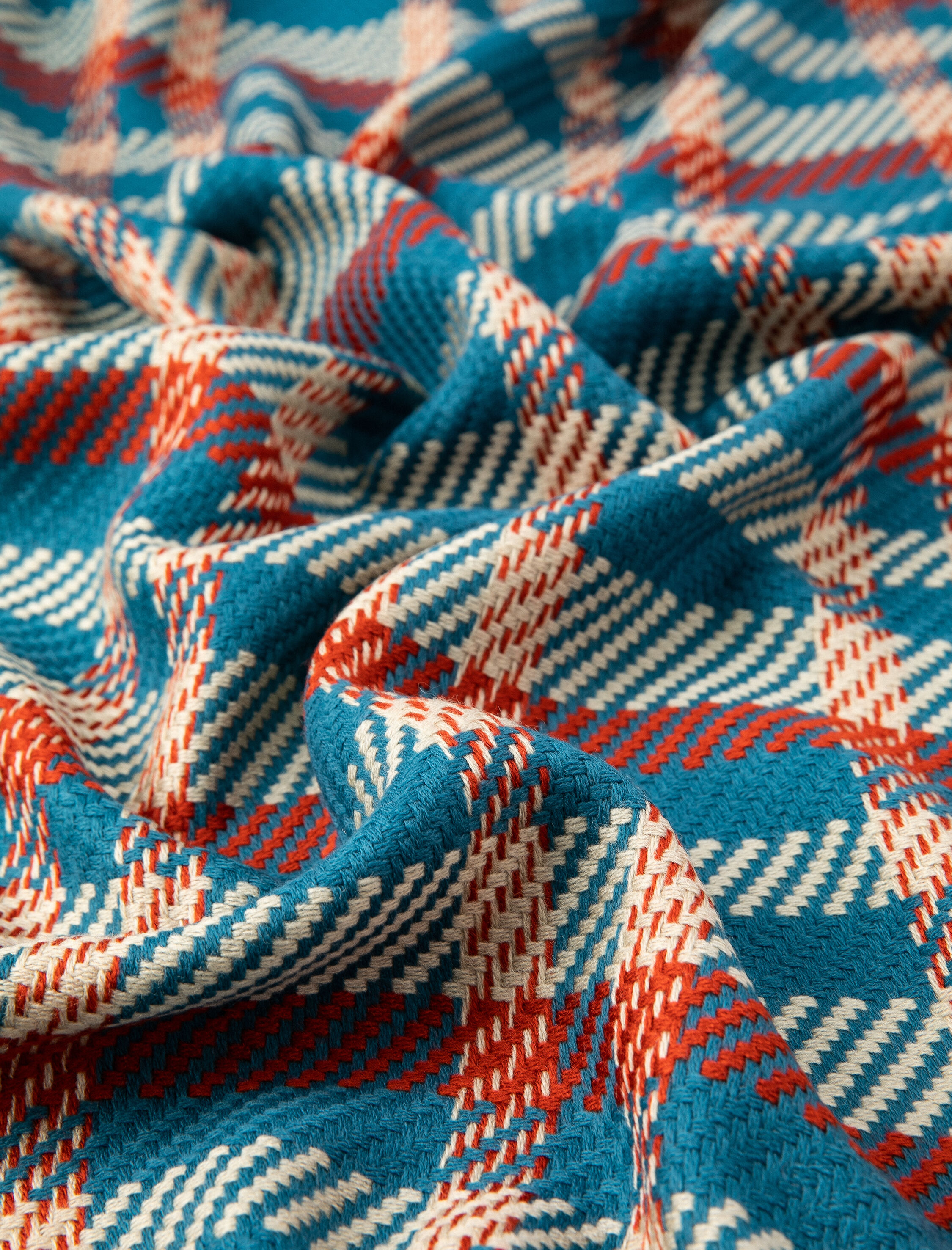  Kadın Triko Şal Ekose Yumuşak Dokulu