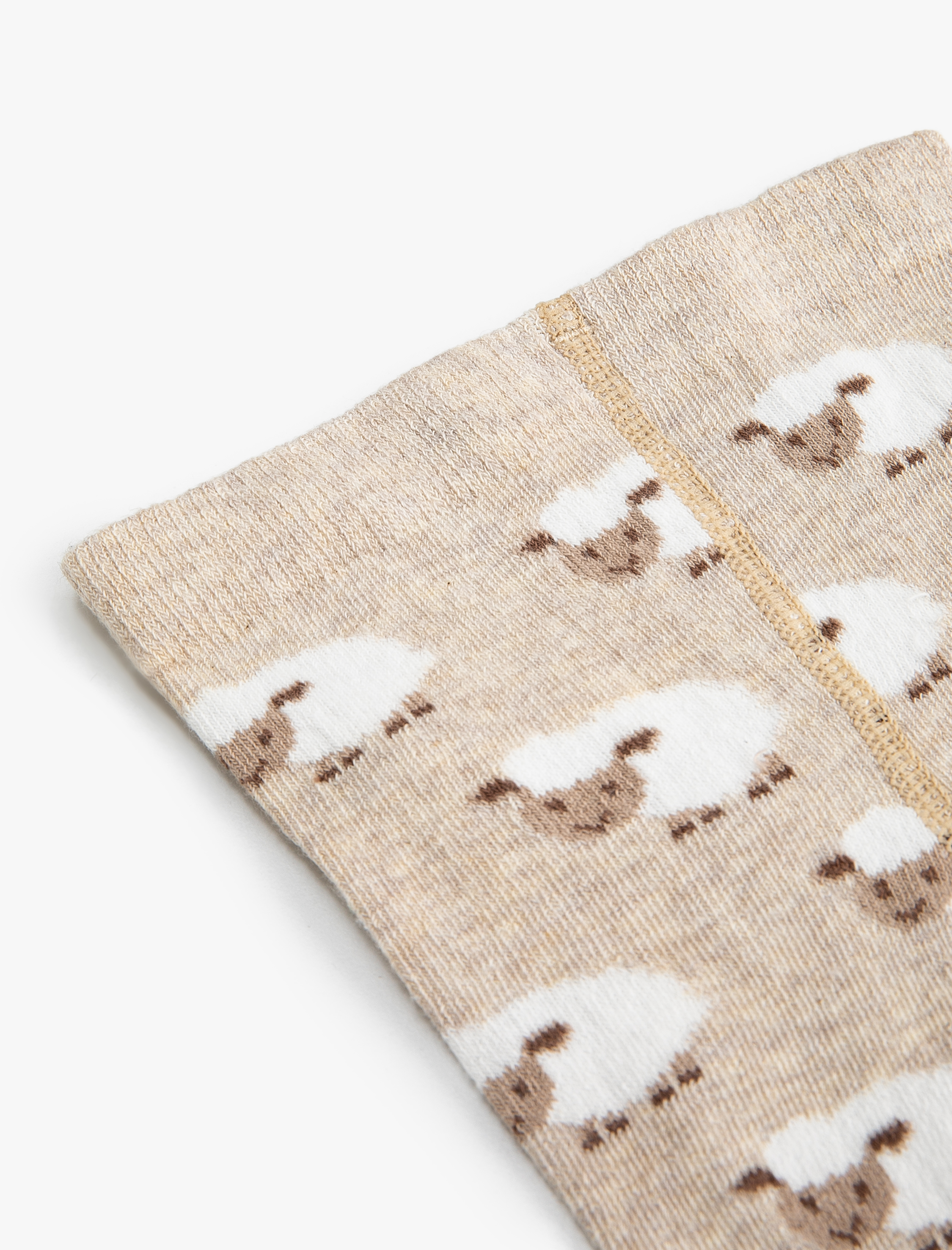  Kız Bebek Külotlu Çorap Pamuklu Kuzu Desenli