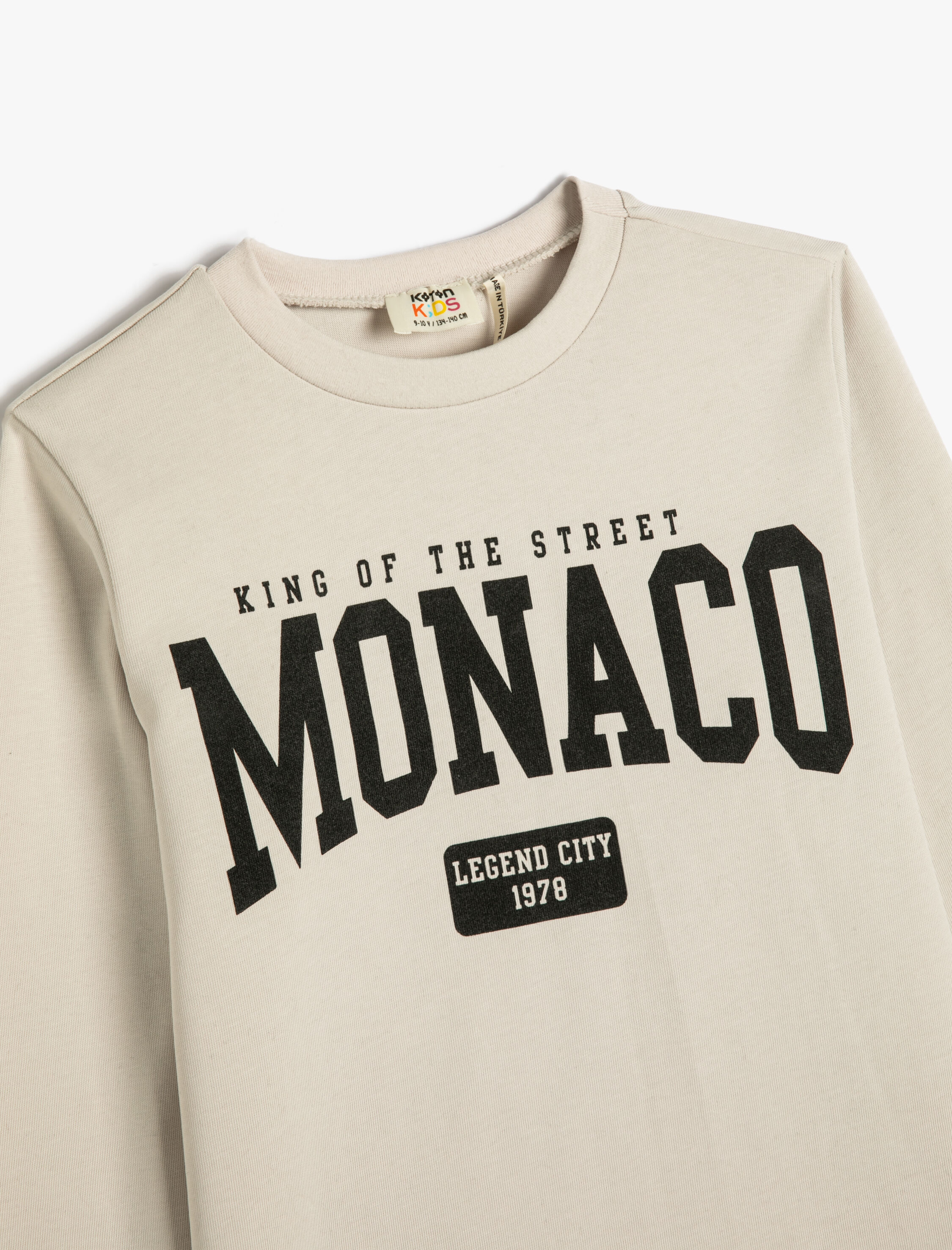  Erkek Çocuk Tişört Uzun Kollu Bisiklet Yaka Şehir Temalı Pamuklu