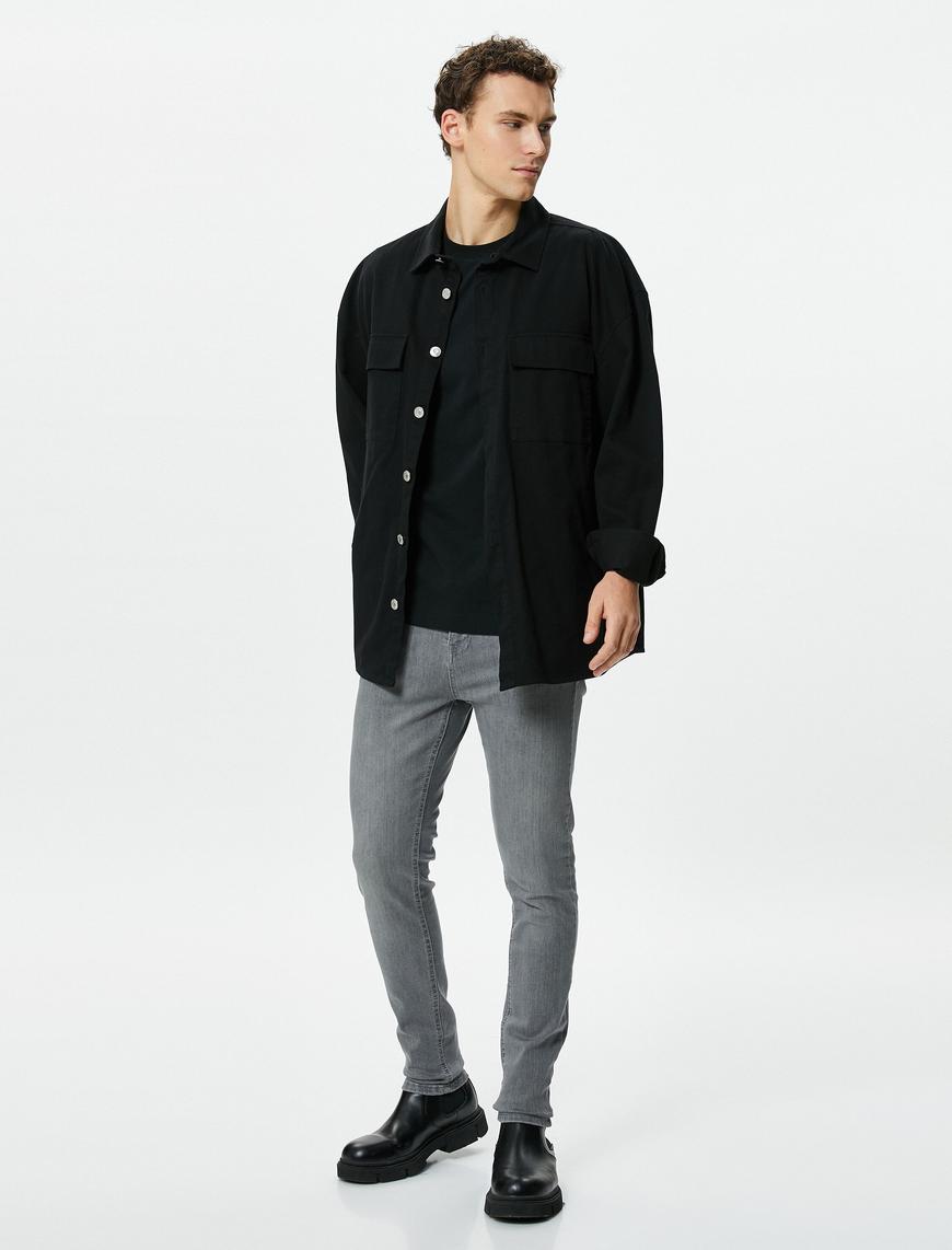   Skinny Fit Kot Pantolon - Michael Jean