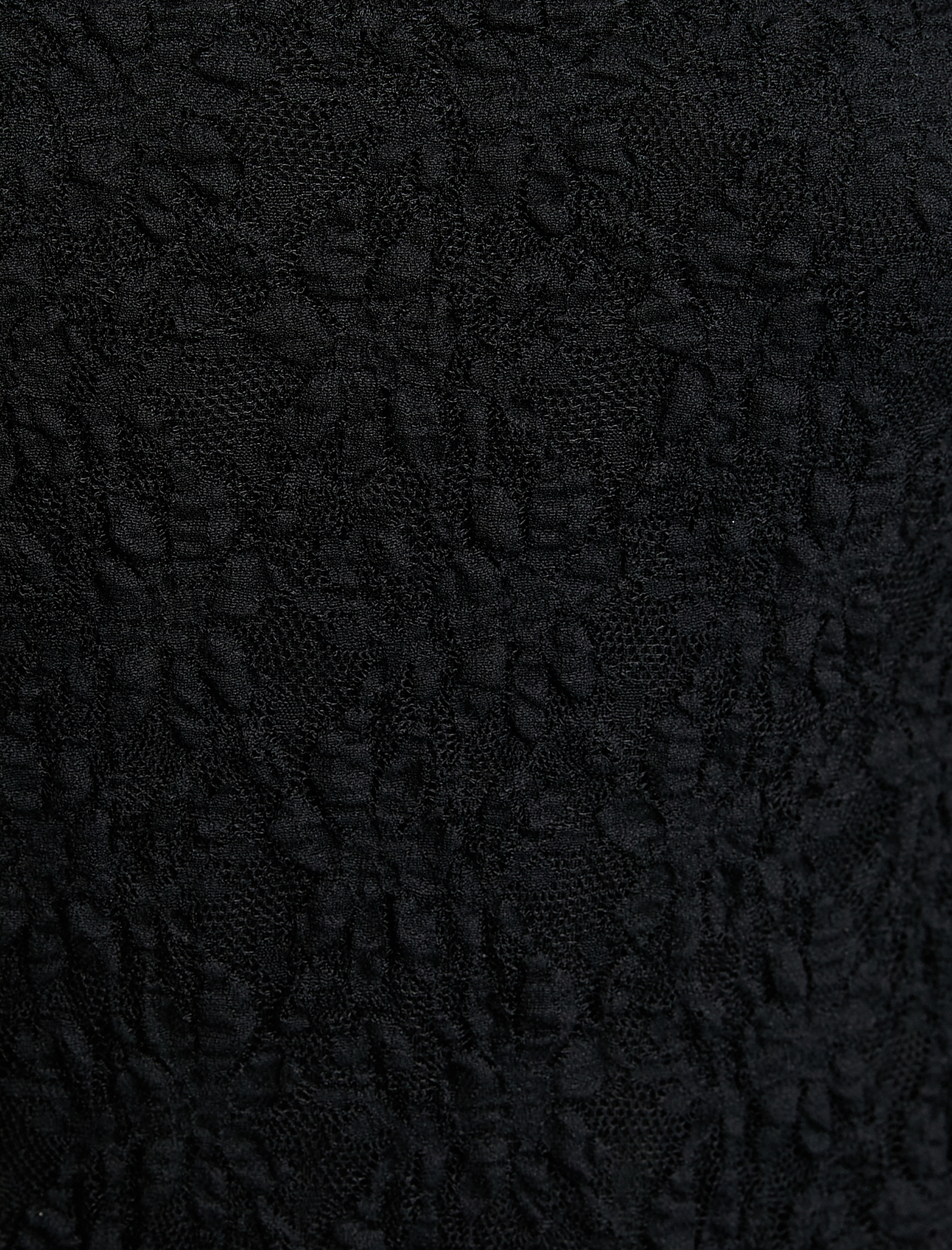   Dantelli Elbise Midi Boy İspanyol Kol Bisiklet Yaka Astarlı