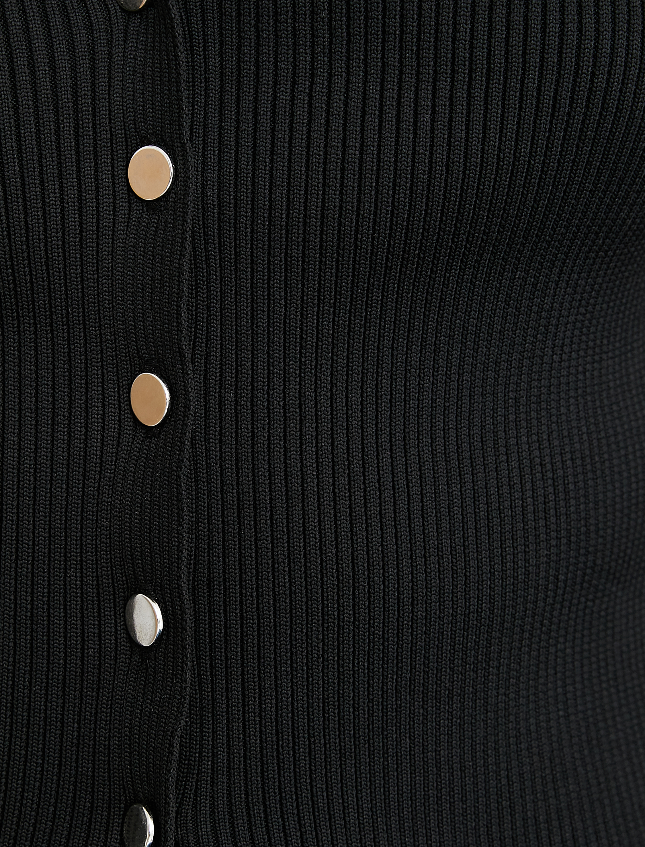   Triko Yelek V Yaka Düğmeli