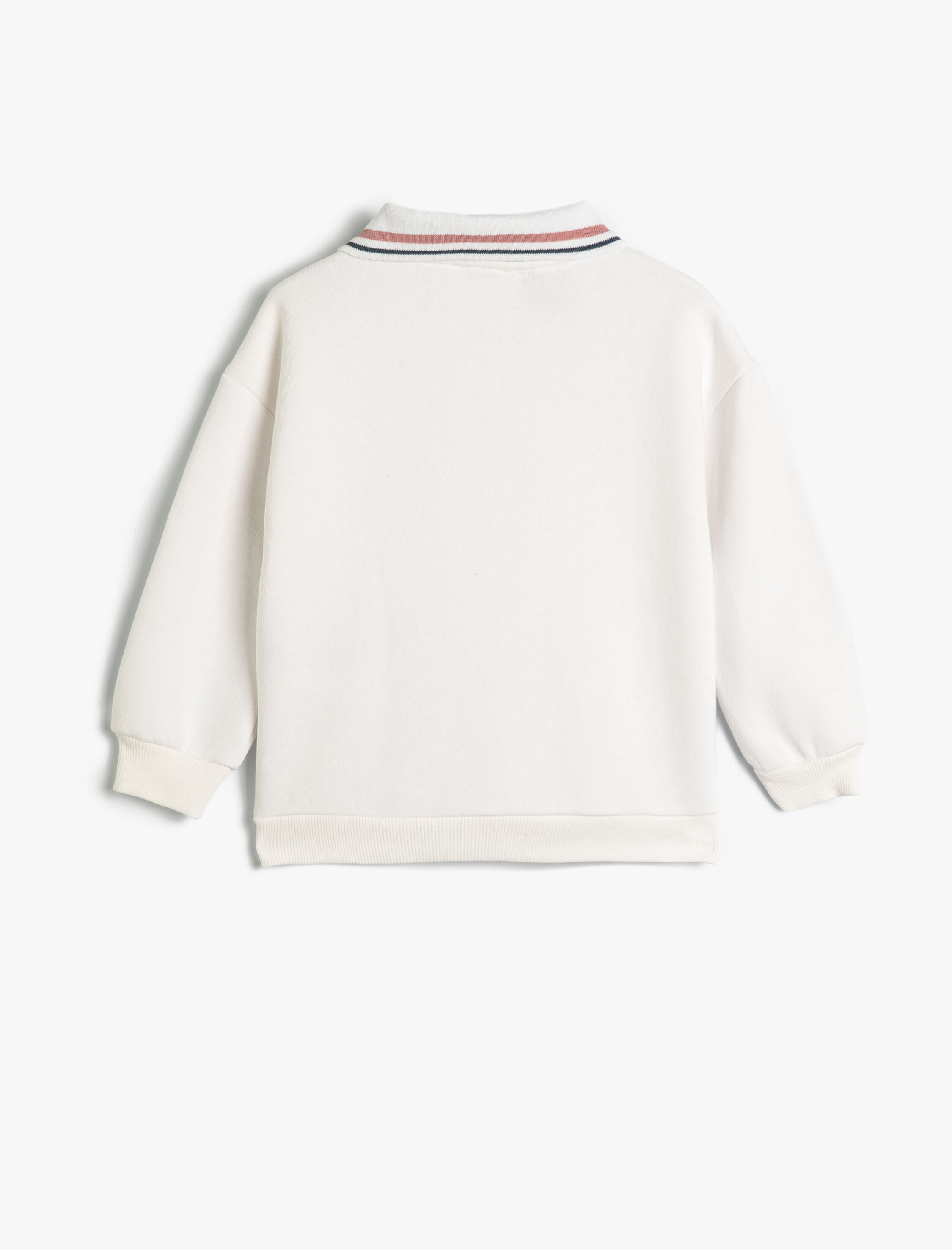  Kız Çocuk Harry Potter Kolej Sweatshirt Polo Yaka Uzun Kollu Lisanslı Yarım Fermuarlı Şardonlu